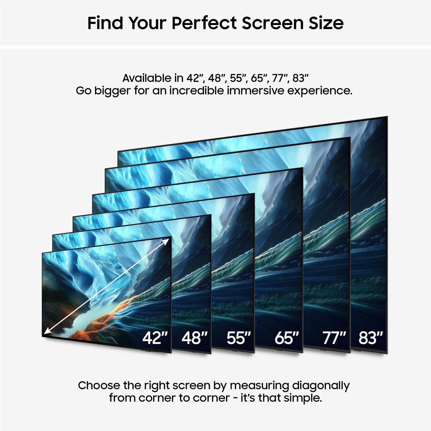 Samsung QE48S90HAEXXU 48" OLED Glare Free Vision AI Smart TV thumbnail image