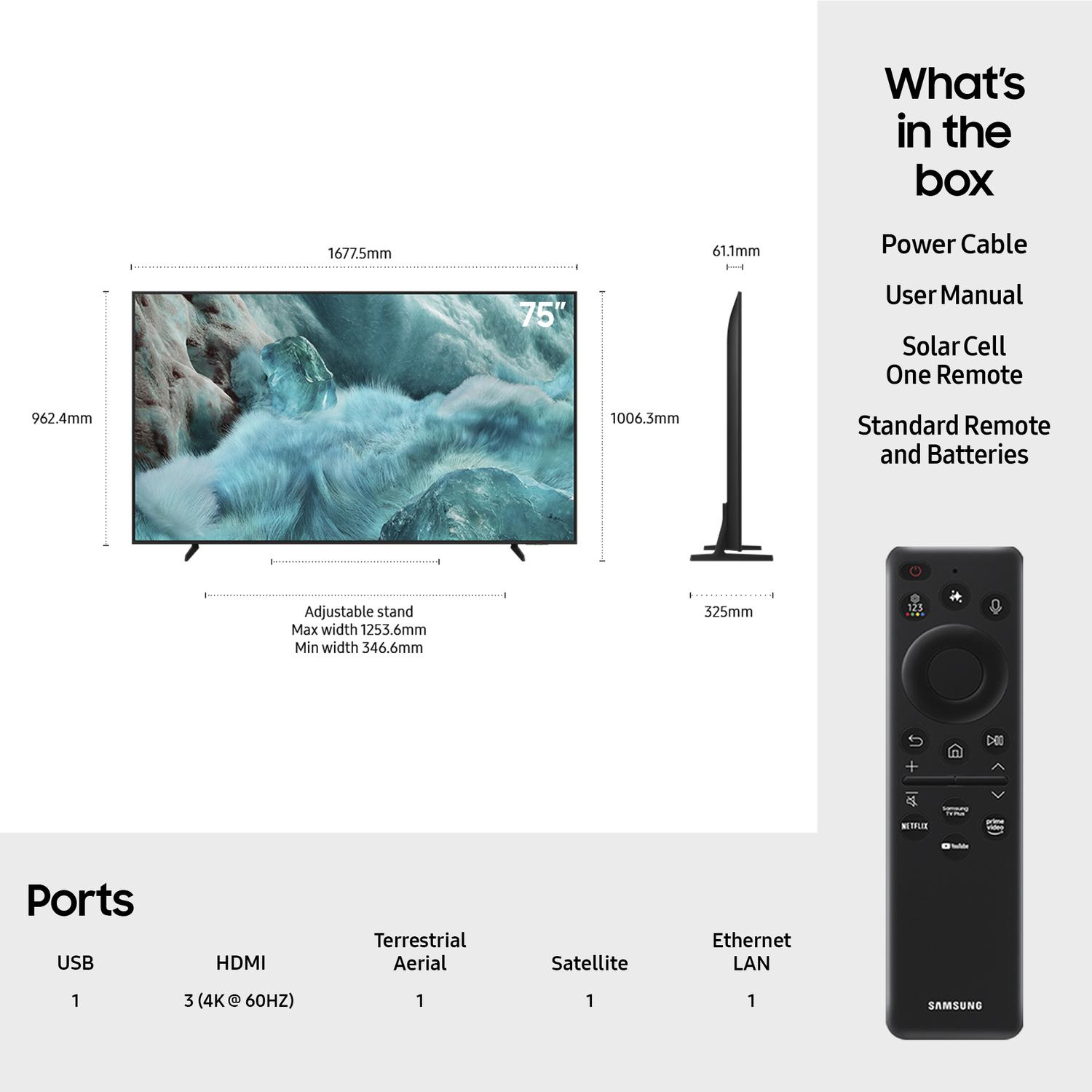 Samsung QE75Q7F2AUXXU 75" 4K QLED AI Smart TV  thumbnail image