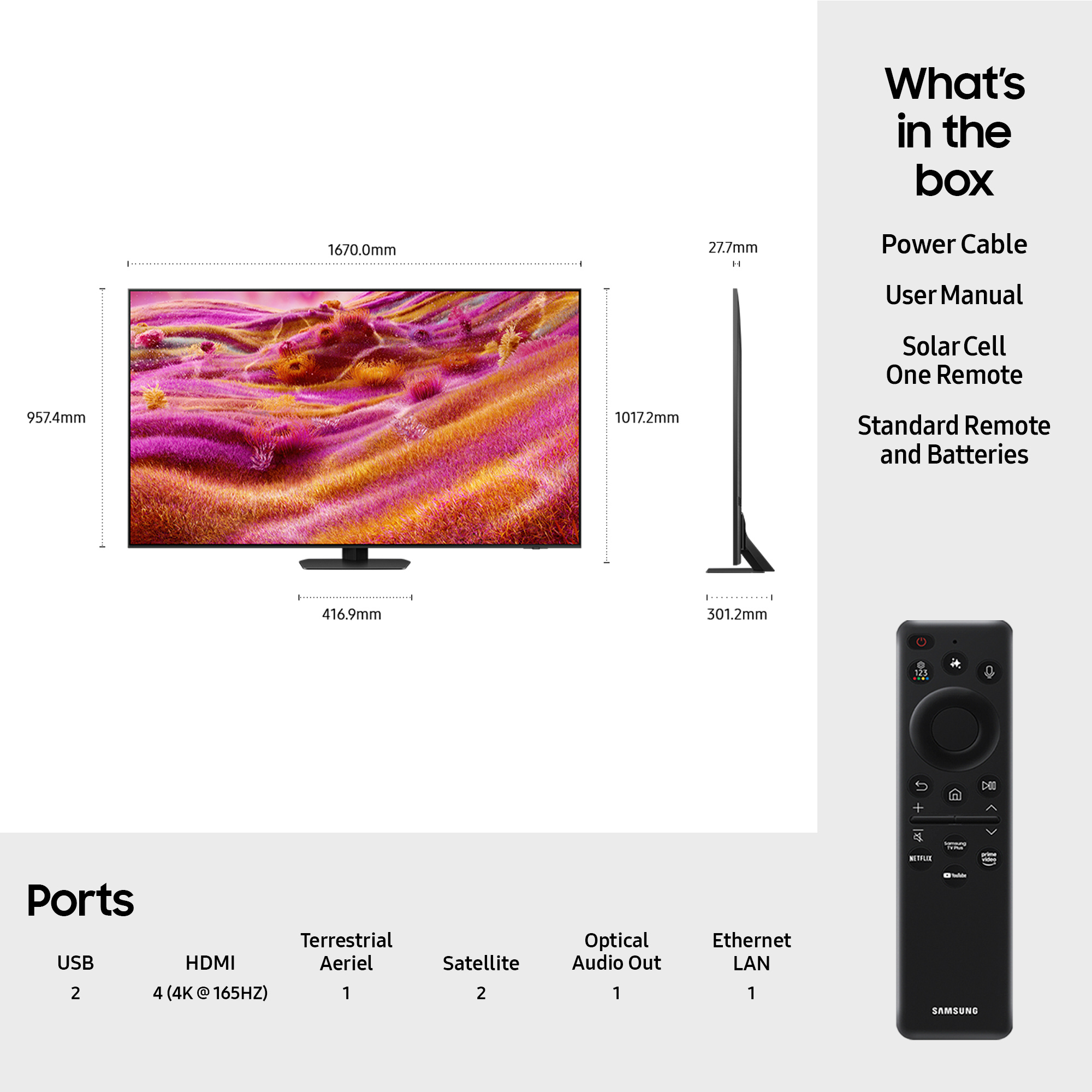 Samsung QE75QN90FATXXU 75" 4K Neo QLED 4K Glare Free Smart TV thumbnail image