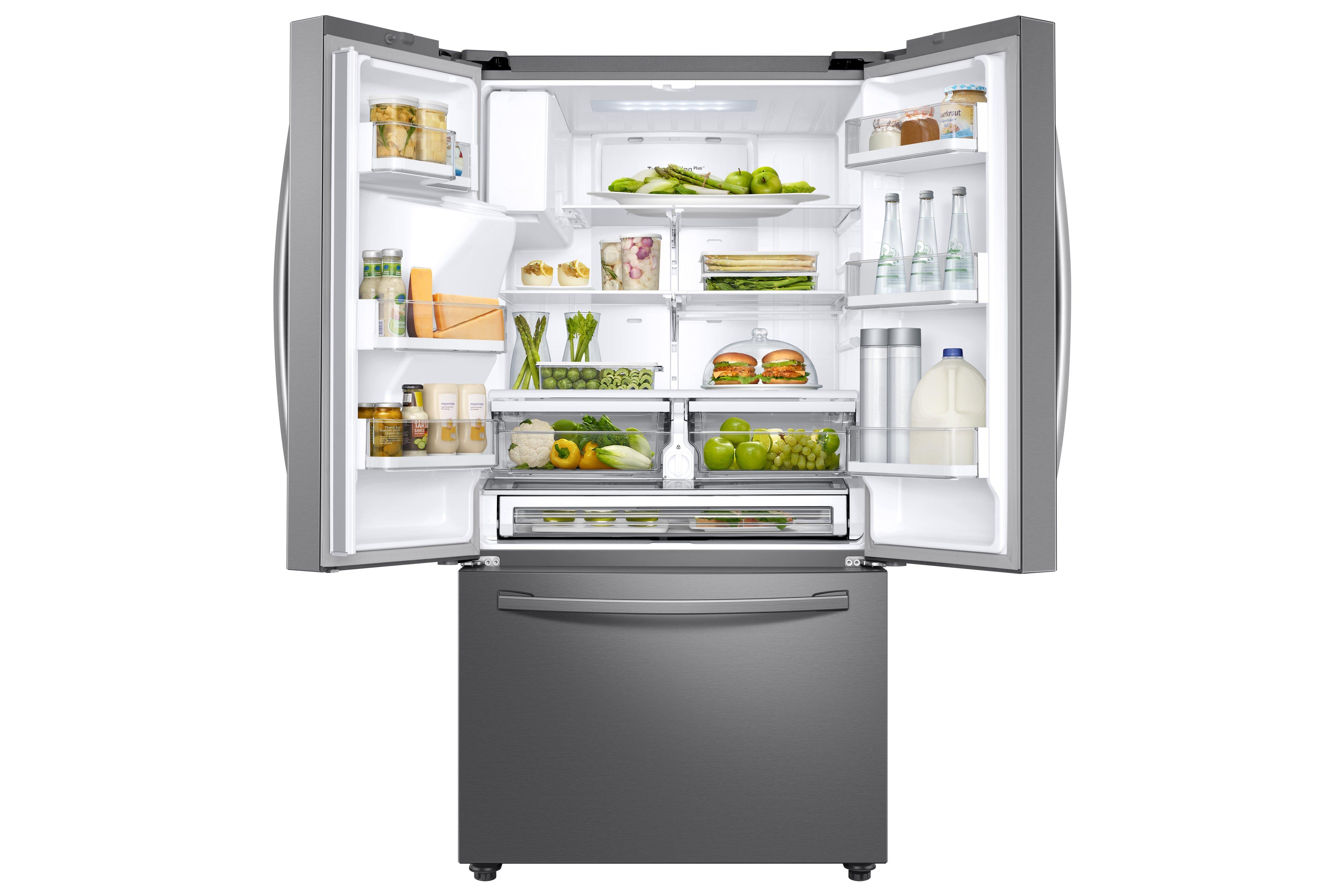 Samsung RF23R62E3SREU 90.8cm 60/40 French Style Frost Free Fridge Freezer - Real Stainless thumbnail image