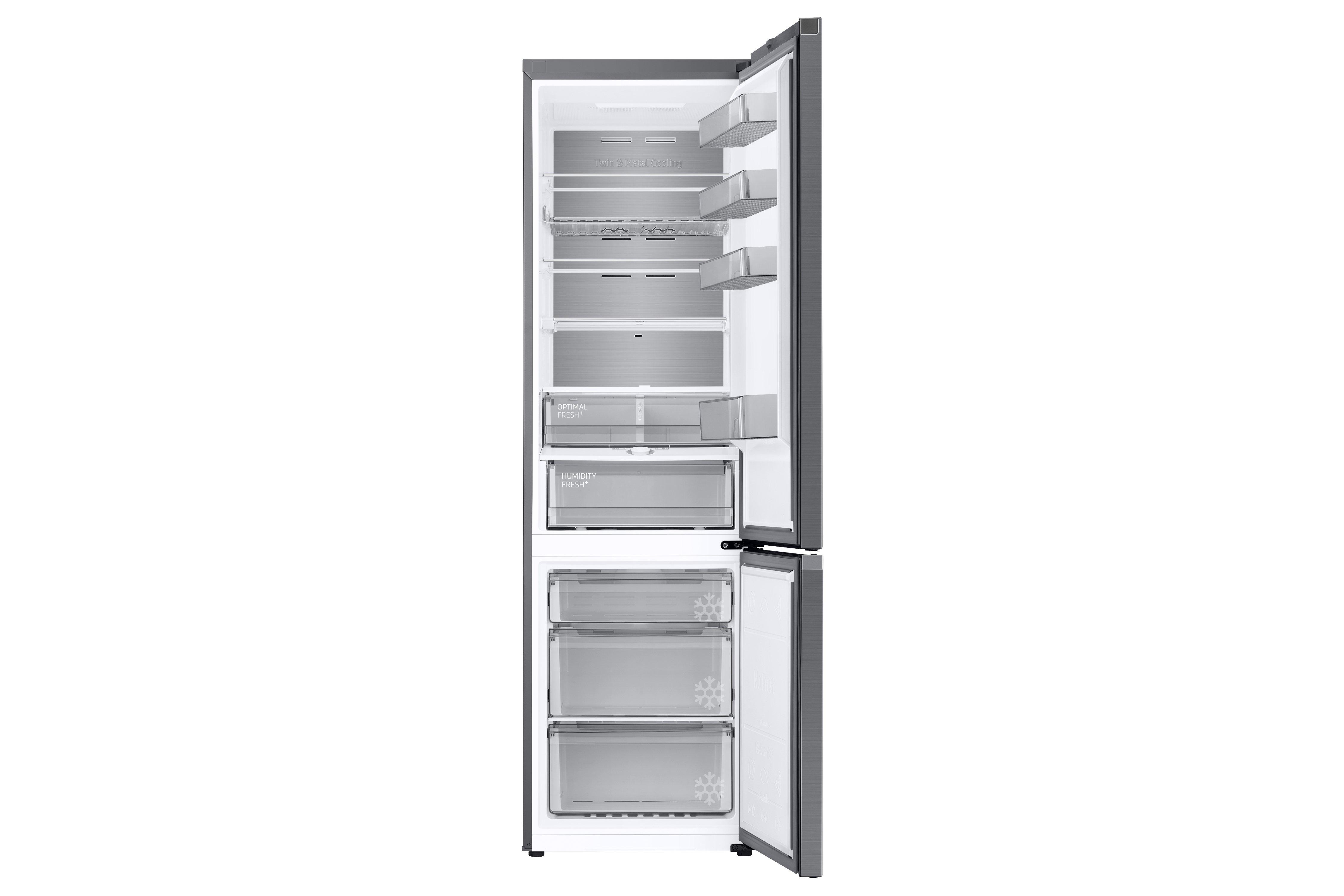 Samsung RL38A776ASR/EU 59.5cm 70/30 Frost Free Fridge Freezer  with Twin Cooling Plus - Real Steel thumbnail image