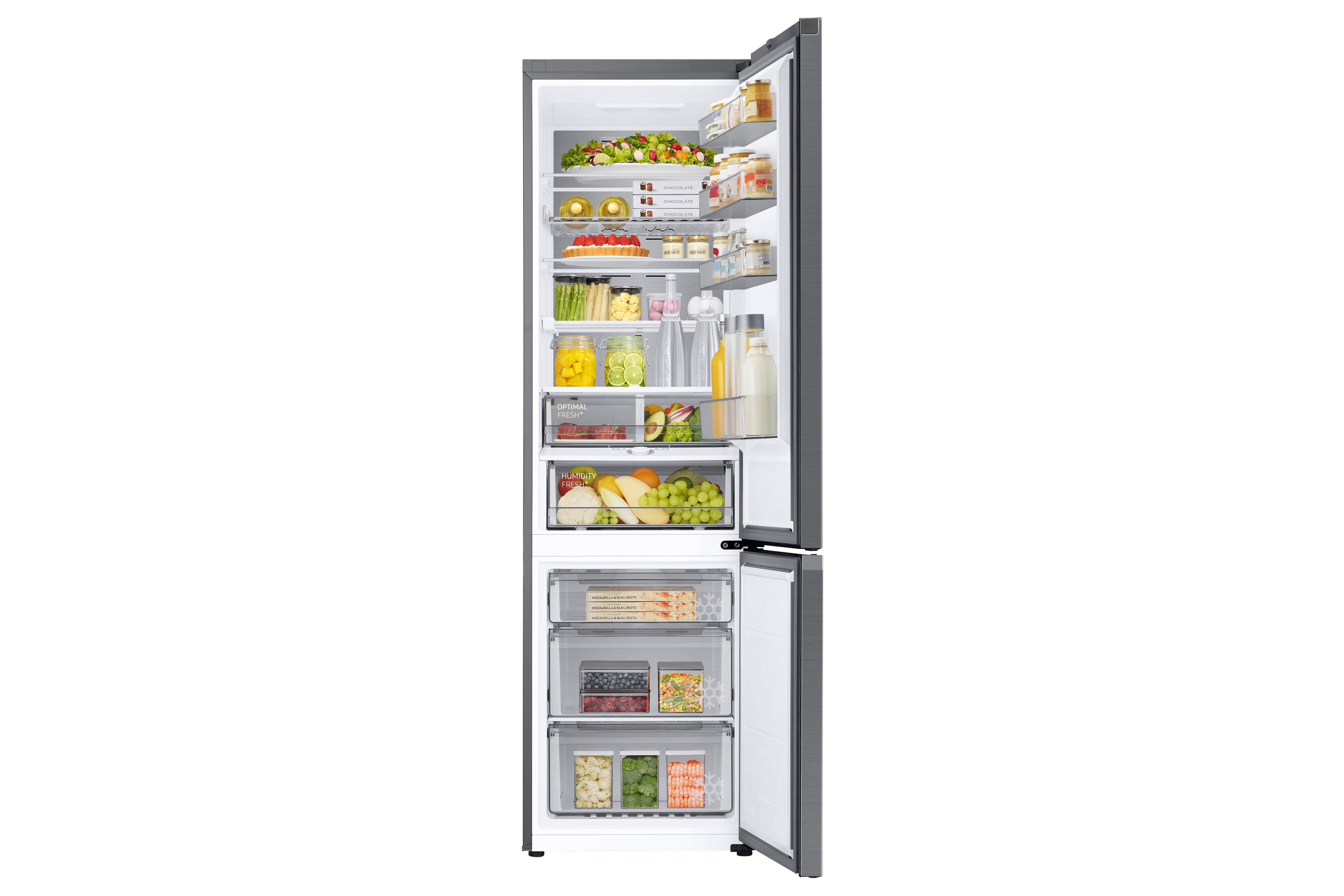 Samsung RL38A776ASR/EU 59.5cm 70/30 Frost Free Fridge Freezer  with Twin Cooling Plus - Real Steel thumbnail image