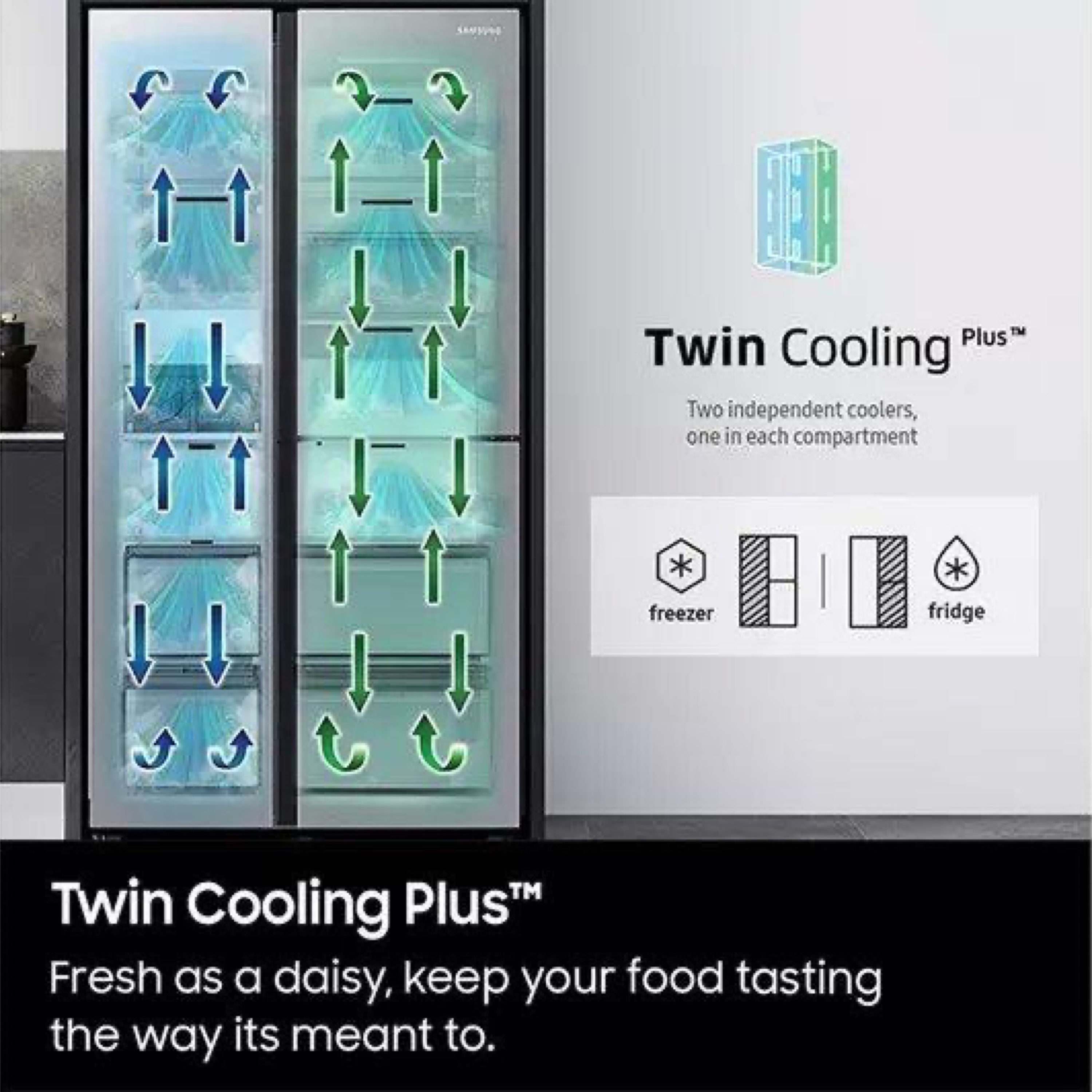 Samsung Series 7 SpaceMax&trade; RS67A8811B1/EU American-Style  Fridge Freezer - Black DOI thumbnail image