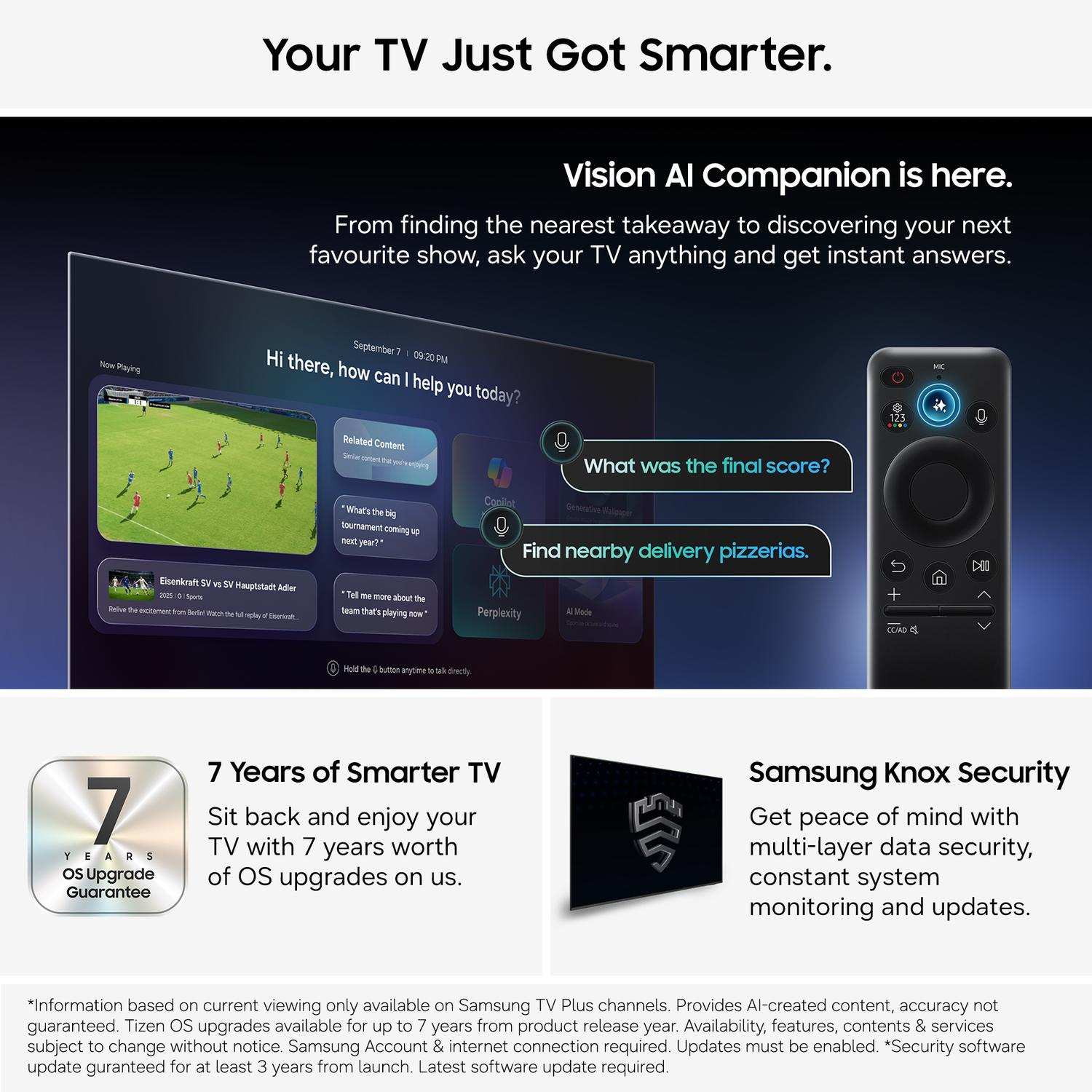 Samsung UE85M70HAKXXU 85" 4K Mini LED Vision AI Smart TV thumbnail image