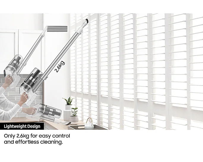 Samsung JetTM 75 Complete Cordless Stick Vacuum Cleaner Max 200 W Suction Power With Soft Action Brush thumbnail image