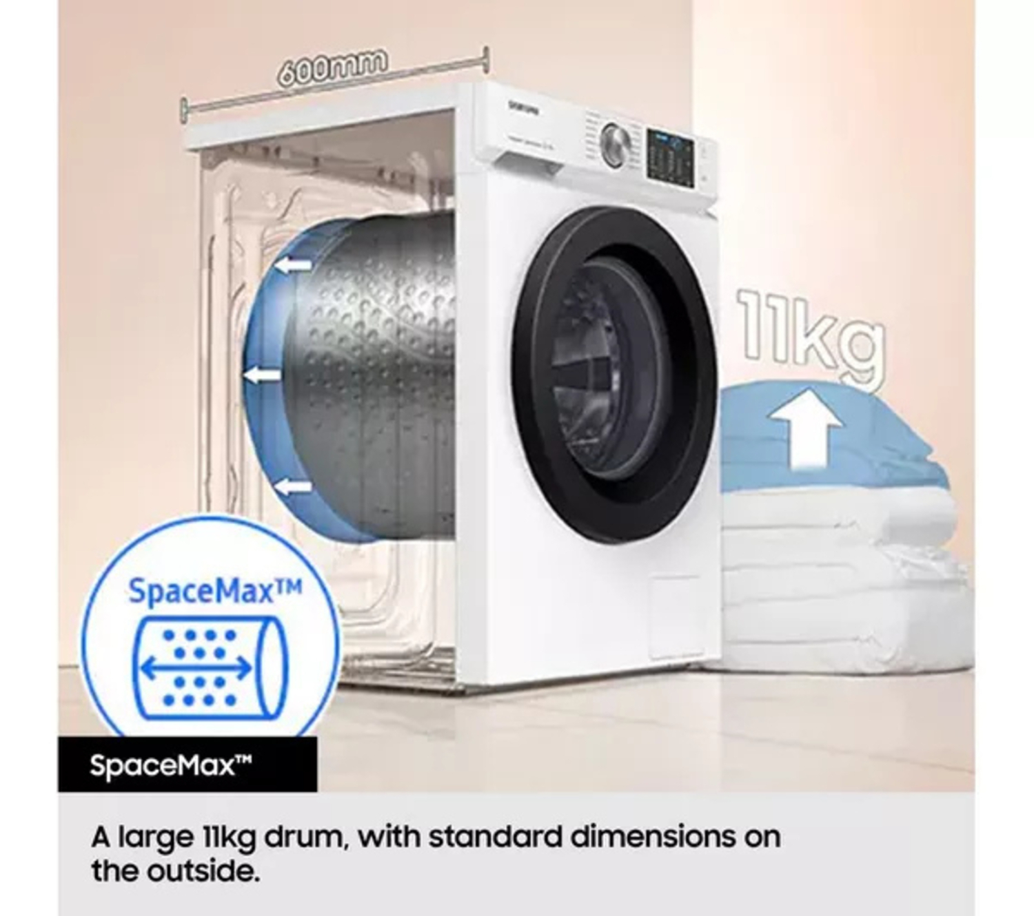 Samsung WW11DG6B25LEU1 washing Machine 11kg 1400 spin  thumbnail image
