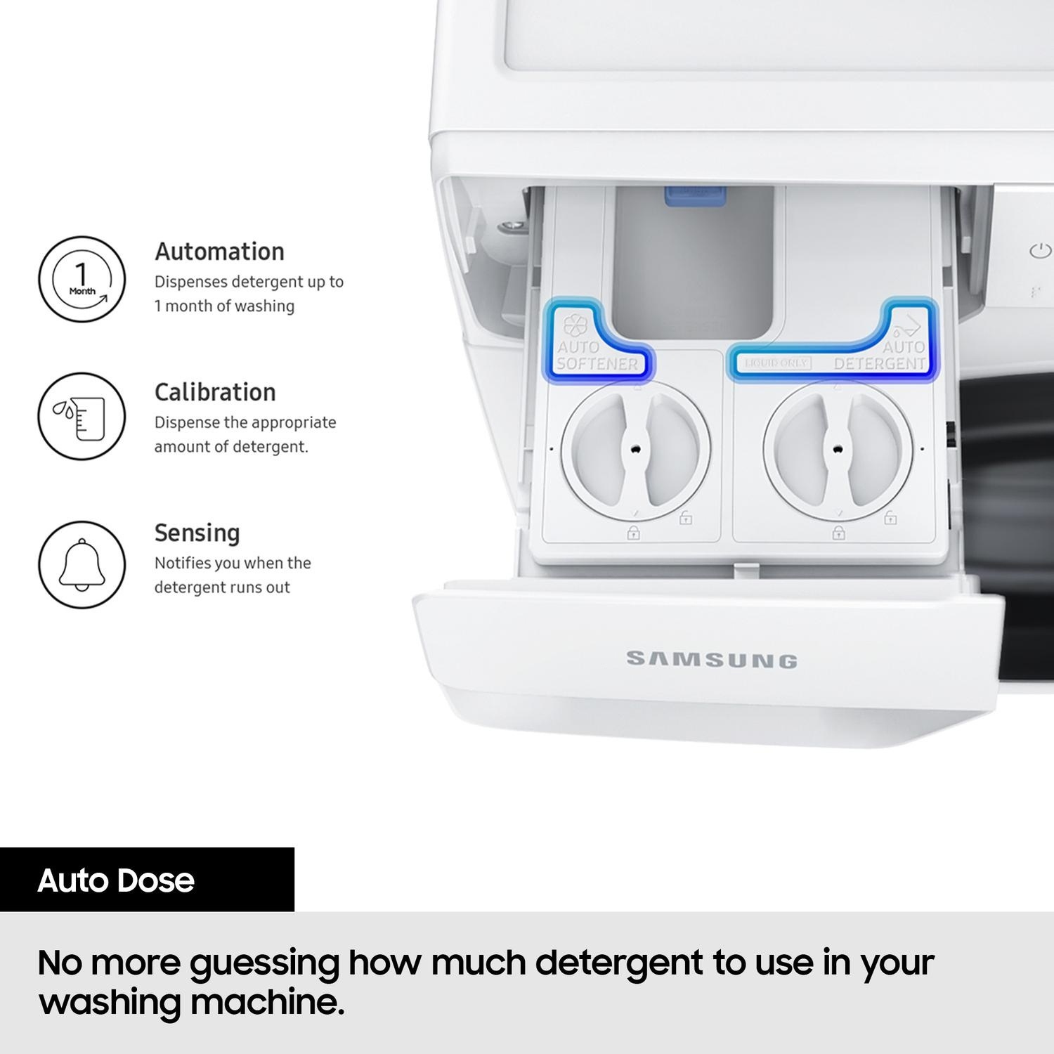 Samsung WW90DG6U85LEU1 9kg 1400 Spin Washing Machine - White thumbnail image