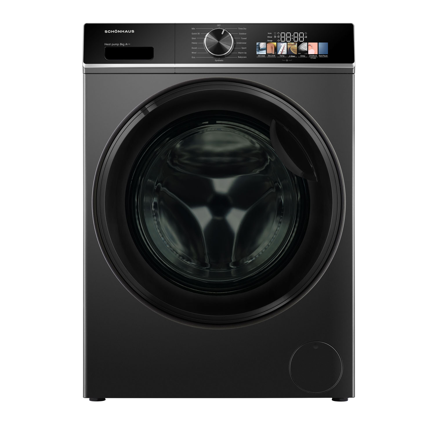 Schonhaus TDSHF018A3G 8kg Heat Pump Tumble Dryer  thumbnail image