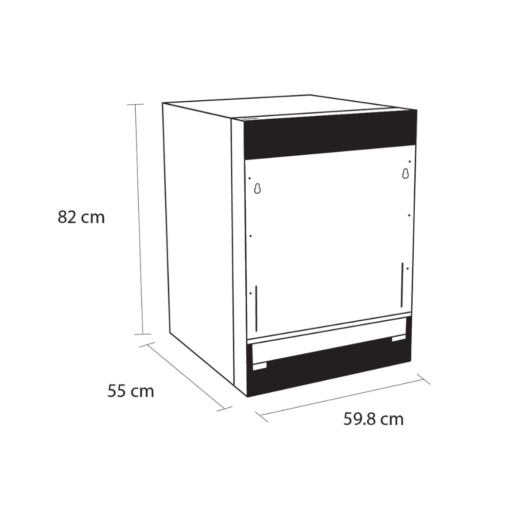 Sensis DWBI0213FSDWA Integrated Dishwasher - White - 13 Place Settings thumbnail image