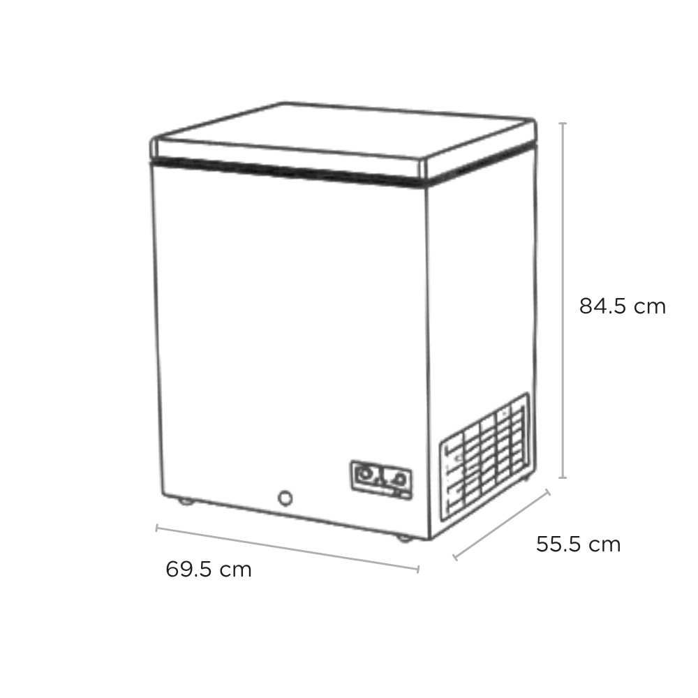 Sensis RFCHT01F137EW 137 litre Chest Freezer - White thumbnail image