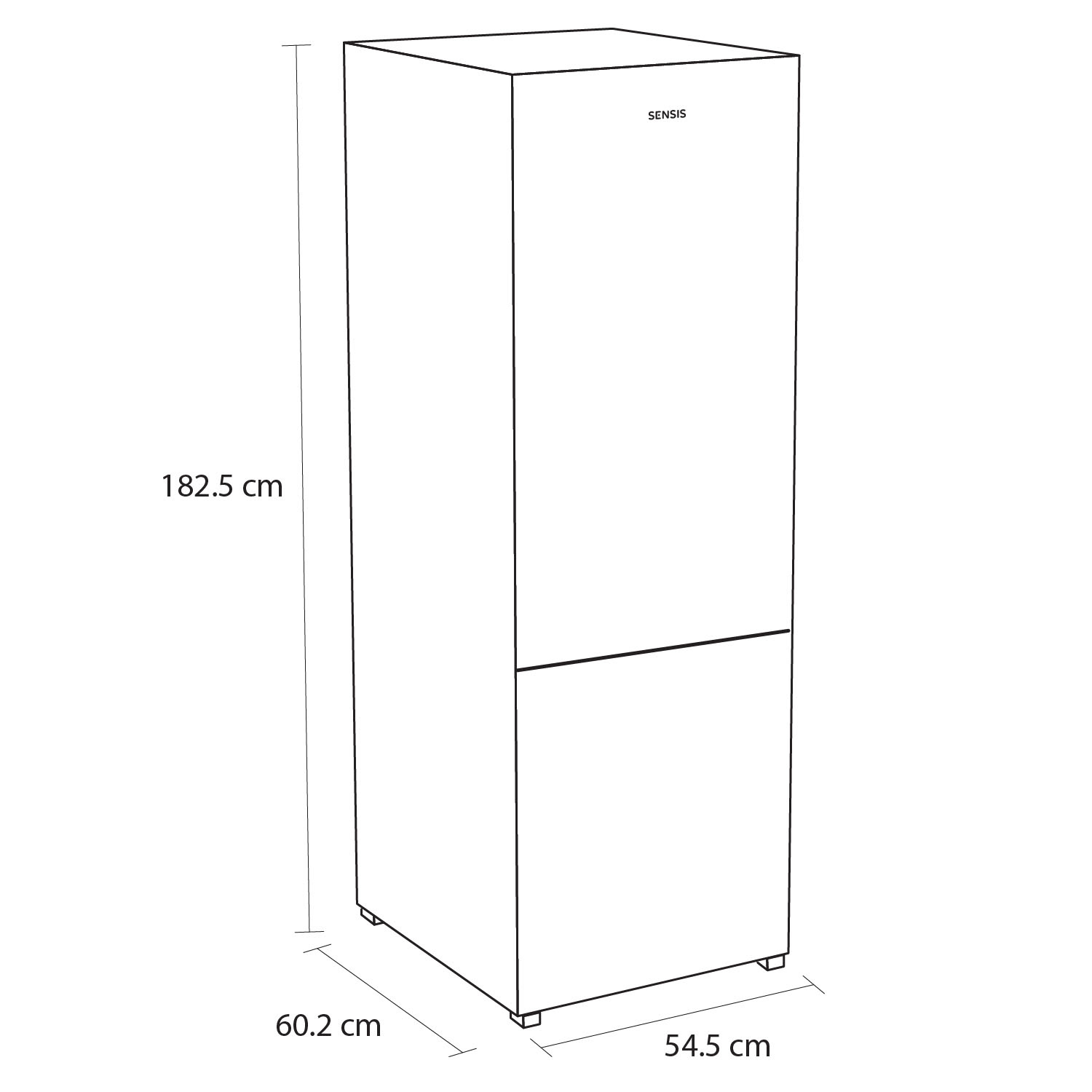Sensis RFCMF0154EW 60/40 Total No Frost Fridge Freezer - White thumbnail image