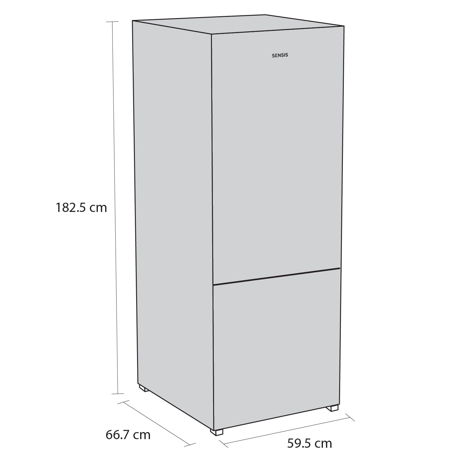 Sensis RFCMF0160ES 60/40 Total No Frost Fridge Freezer thumbnail image