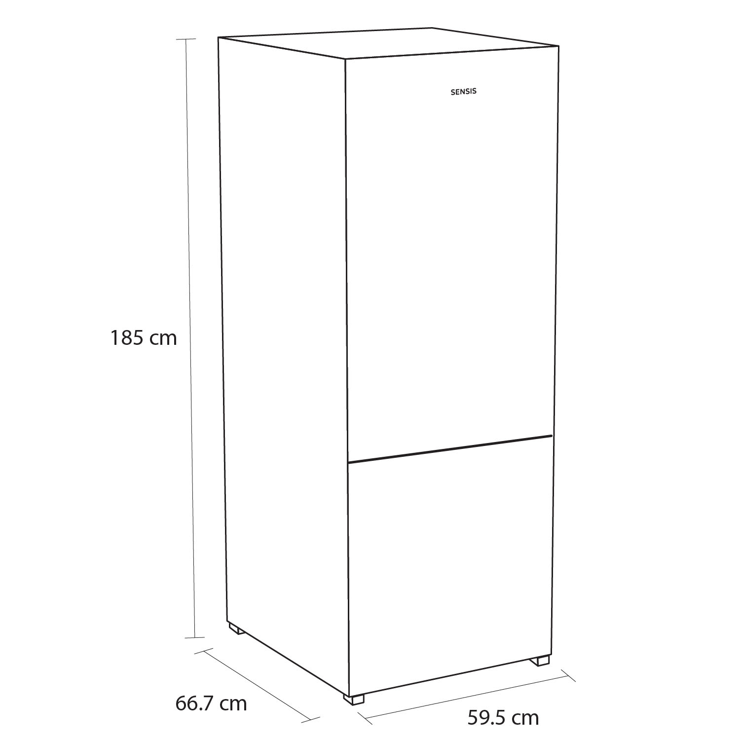 Sensis RFCMF0160EW Total No Frost Fridge Freezer thumbnail image