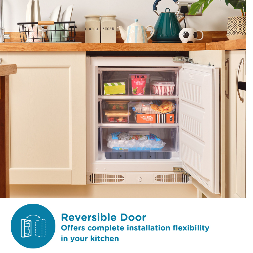 Sensis RFUCBI01Z54EW 59.5cm Integrated Static Undercounter Freezer - White thumbnail image