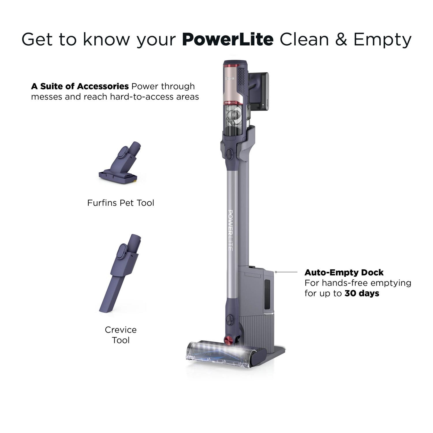 Shark BU3621UKT Cordless Stick Vacuum Cleaner - 40 Minutes Run Time - Grey thumbnail image