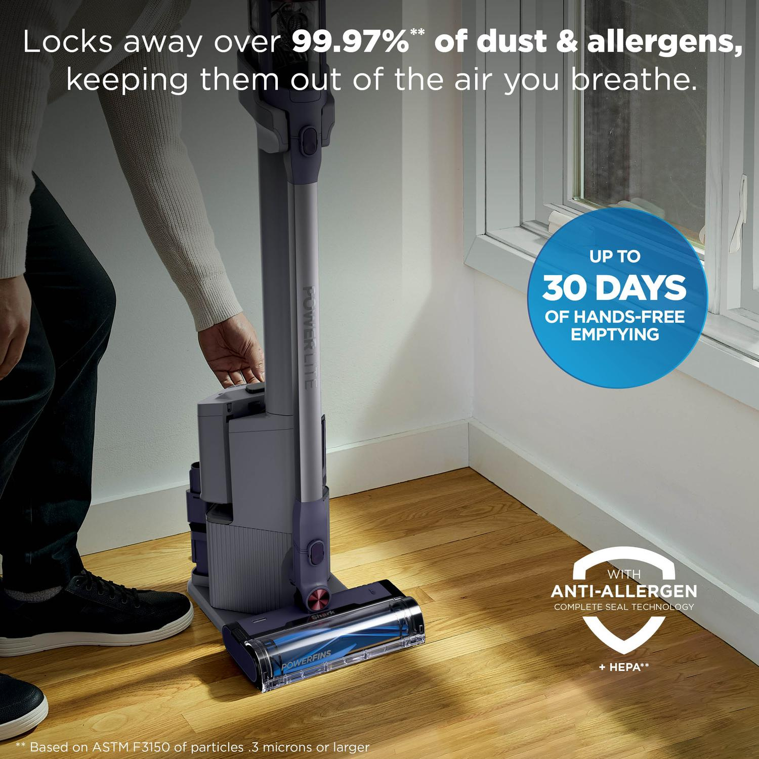 Shark BU3621UKT Cordless Stick Vacuum Cleaner - 40 Minutes Run Time - Grey thumbnail image