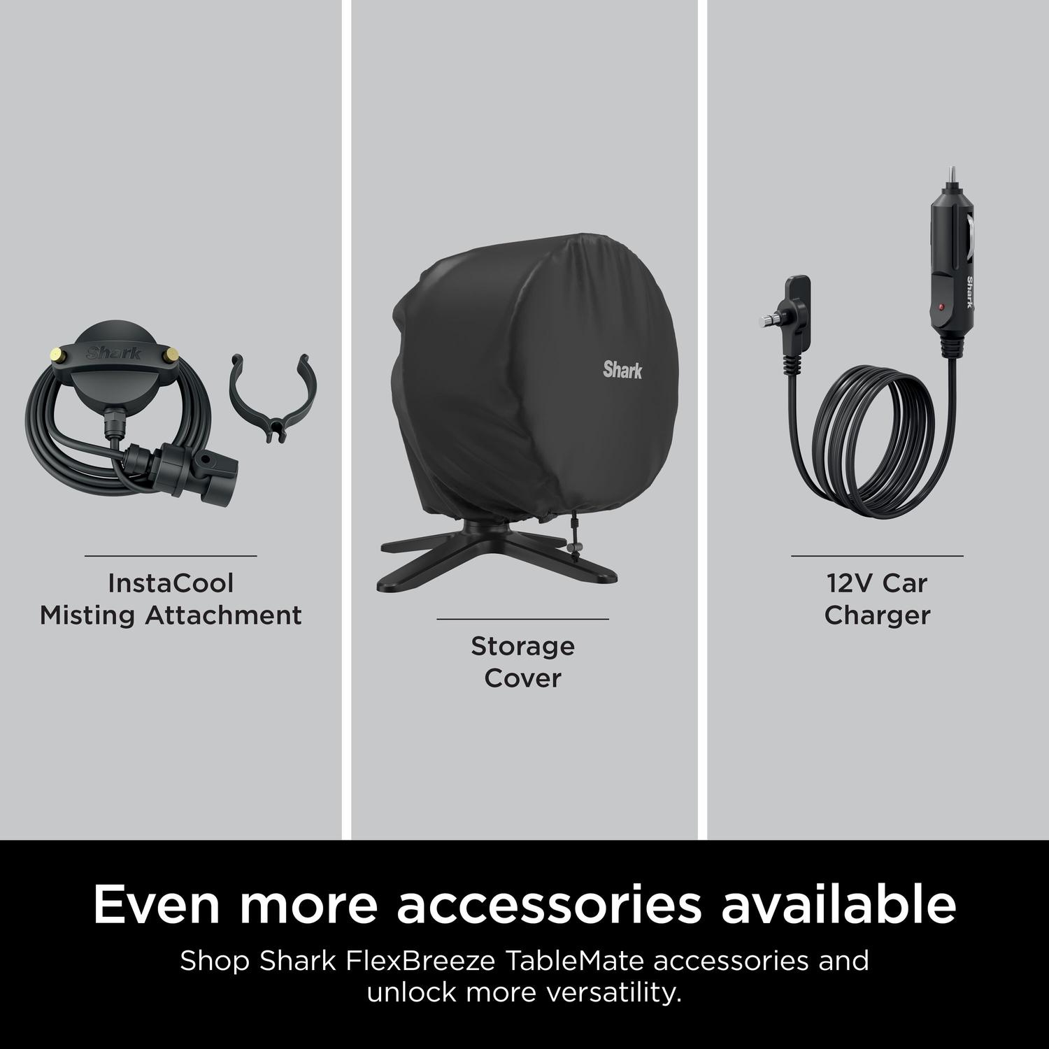 Shark FA150UK FlexBreeze TableMate Indoor to OutdoorTabletop Fan - Winter Fog thumbnail image