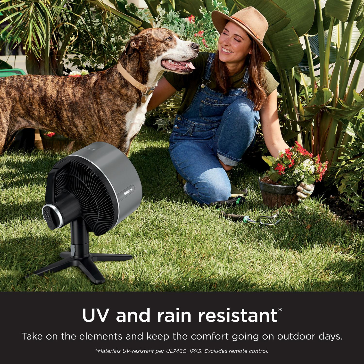 Shark FA150UK FlexBreeze TableMate Indoor to OutdoorTabletop Fan - Winter Fog thumbnail image