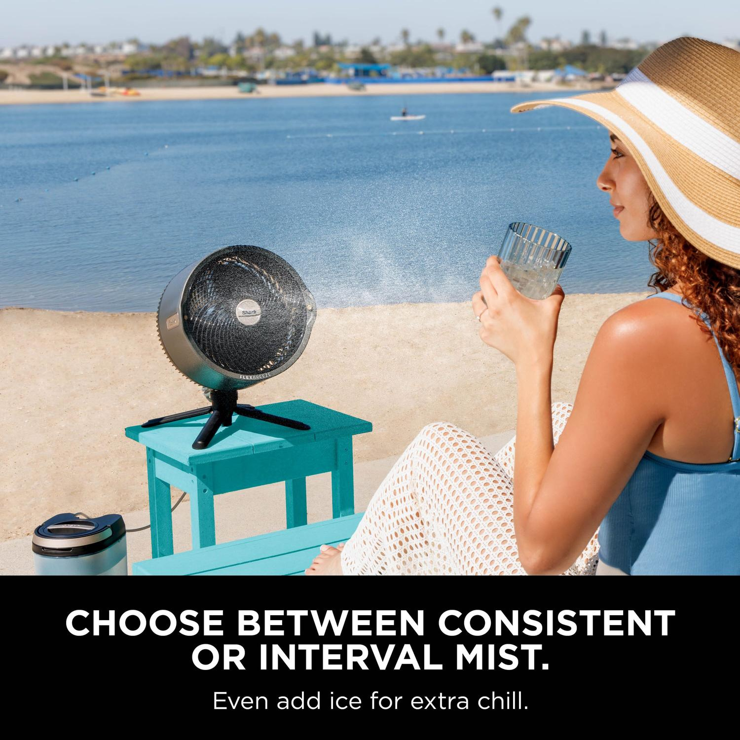 Shark FA300UK Shark FlexBreeze Pro Mist Indoor & Outdoor Fan & Outdoor Misting System - Dark Gray, Charcoal thumbnail image