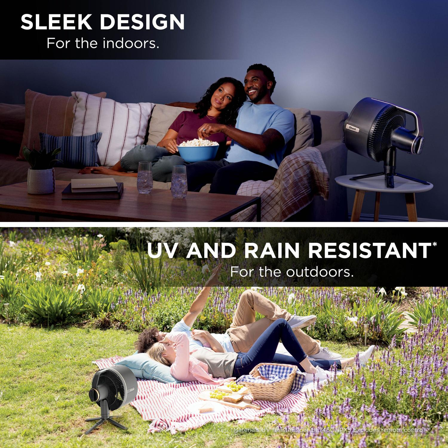 Shark FA300UK Shark FlexBreeze Pro Mist Indoor & Outdoor Fan & Outdoor Misting System - Dark Gray, Charcoal thumbnail image