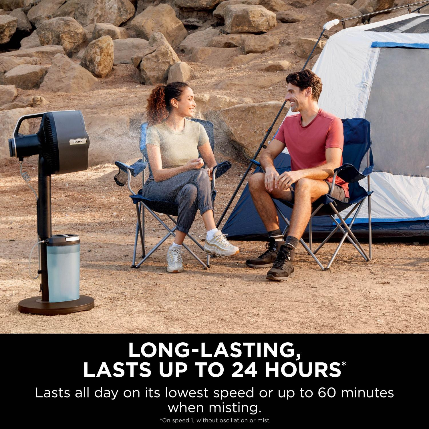 Shark FA300UK Shark FlexBreeze Pro Mist Indoor & Outdoor Fan & Outdoor Misting System - Dark Gray, Charcoal thumbnail image