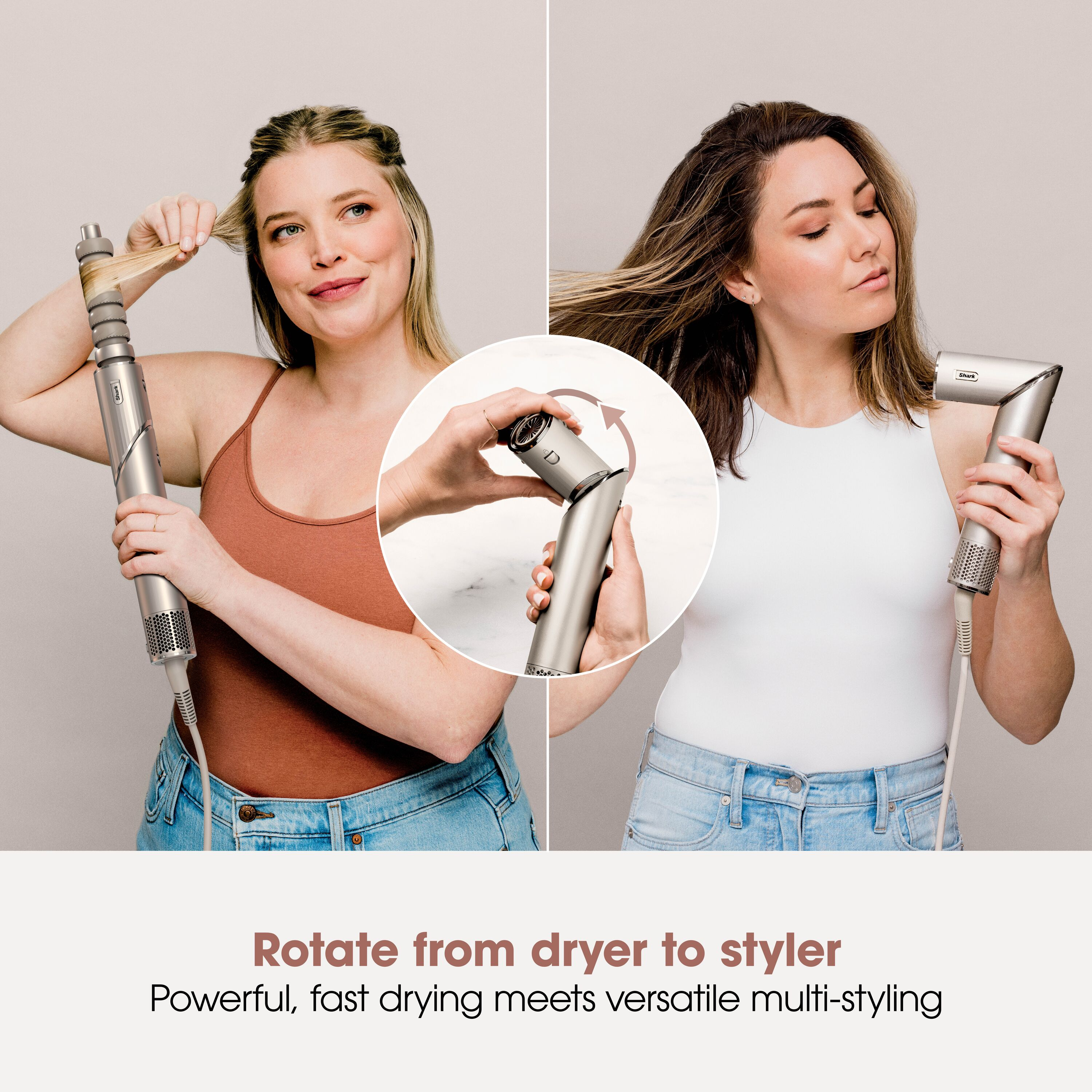 Shark HD426SLUK FlexStyle Air Styler & Hair Dryer for Straight & Wavy Hair - 3 Attachments - Stone thumbnail image