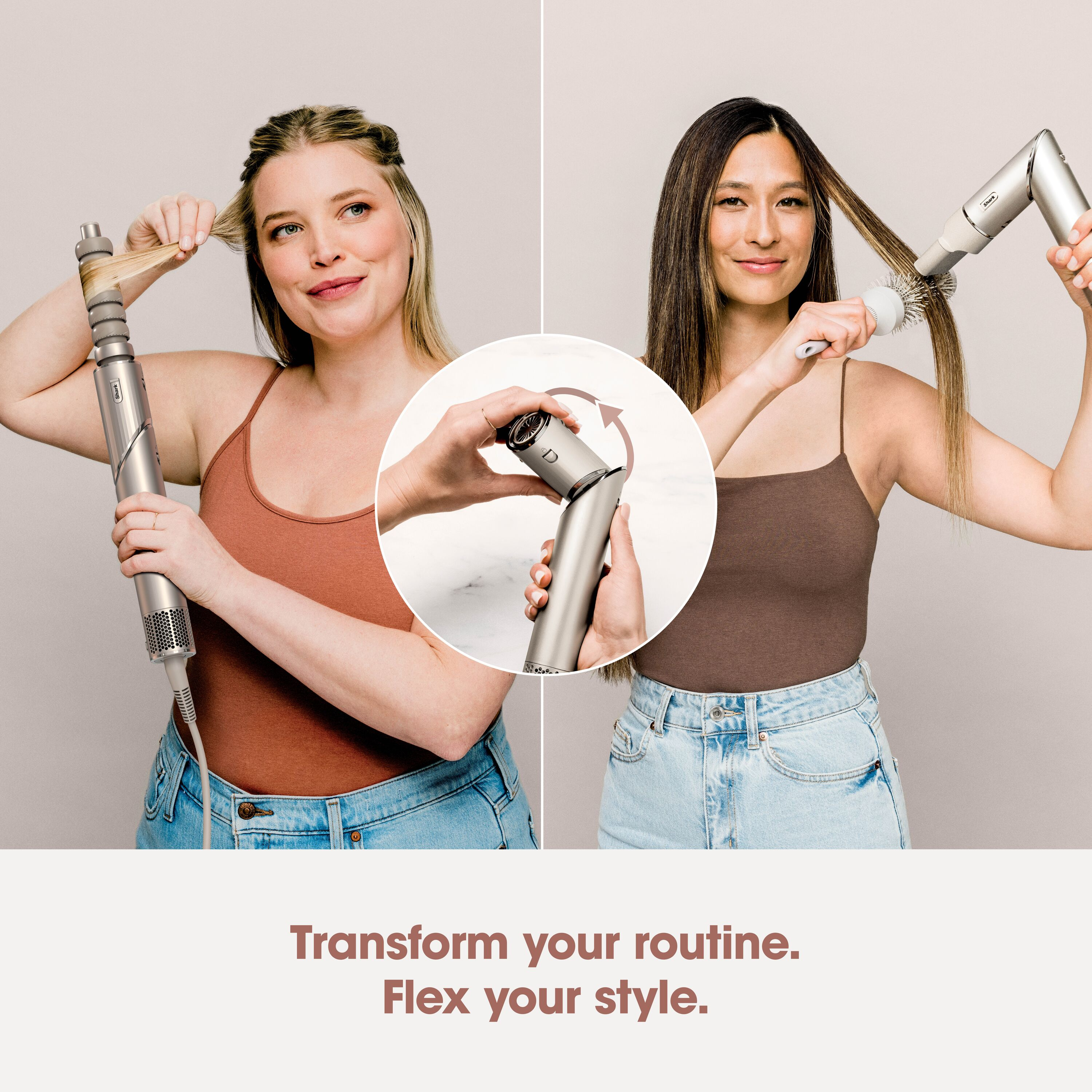 Shark HD426SLUK FlexStyle Air Styler & Hair Dryer for Straight & Wavy Hair - 3 Attachments - Stone thumbnail image