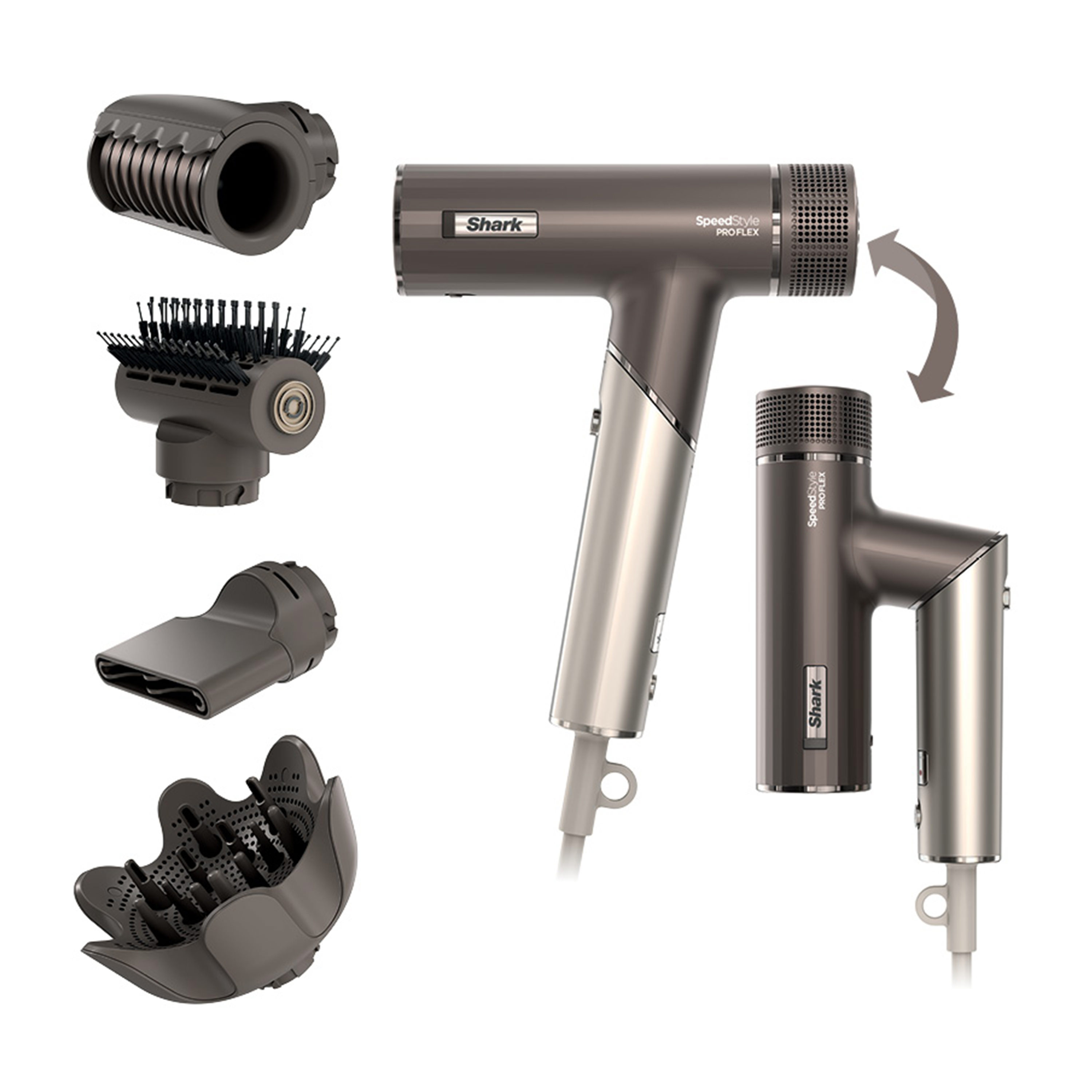 Shark HD542UK SpeedStyle Pro FLEX 4-in-1 High-Velocity Hair Dryer System - Mocha Silver thumbnail image