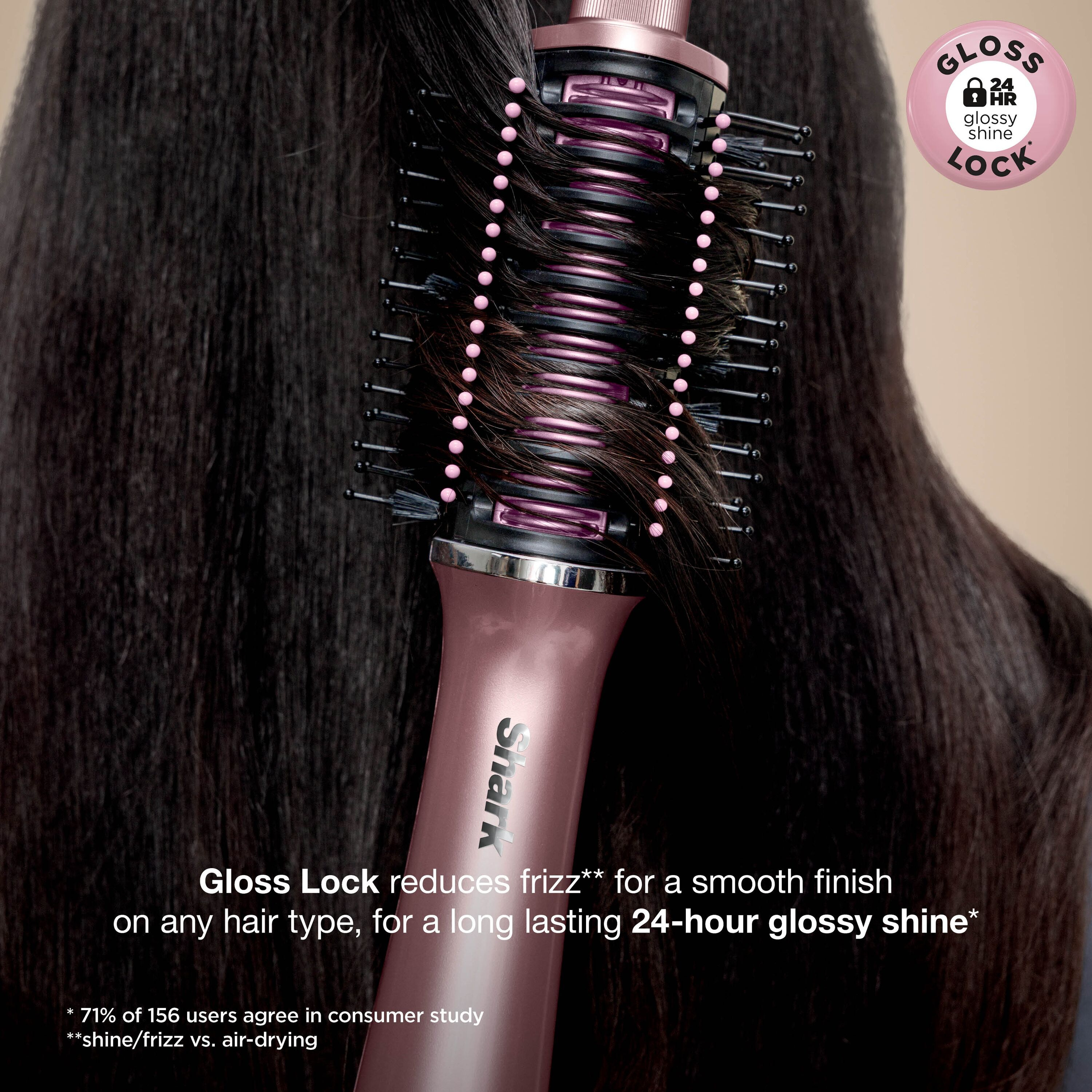 Shark HT302UKPK Glossi 2-in-1 Hot Brush and Air Glosser - Pink thumbnail image