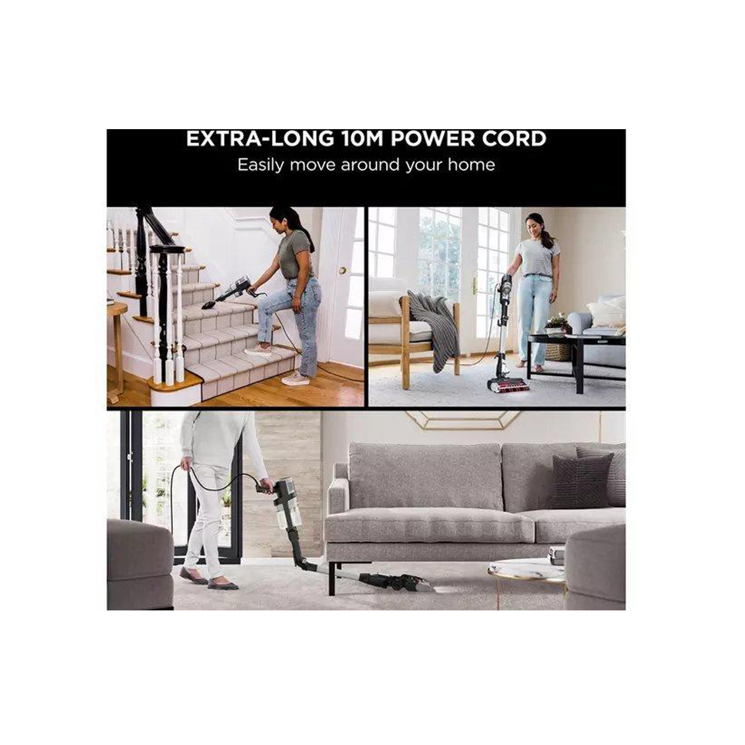 Shark HZ3000UKT Shark Stratos Anti Hair Wrap Plus Anti-Odour Corded Stick Vacuum - Black/Chrome thumbnail image
