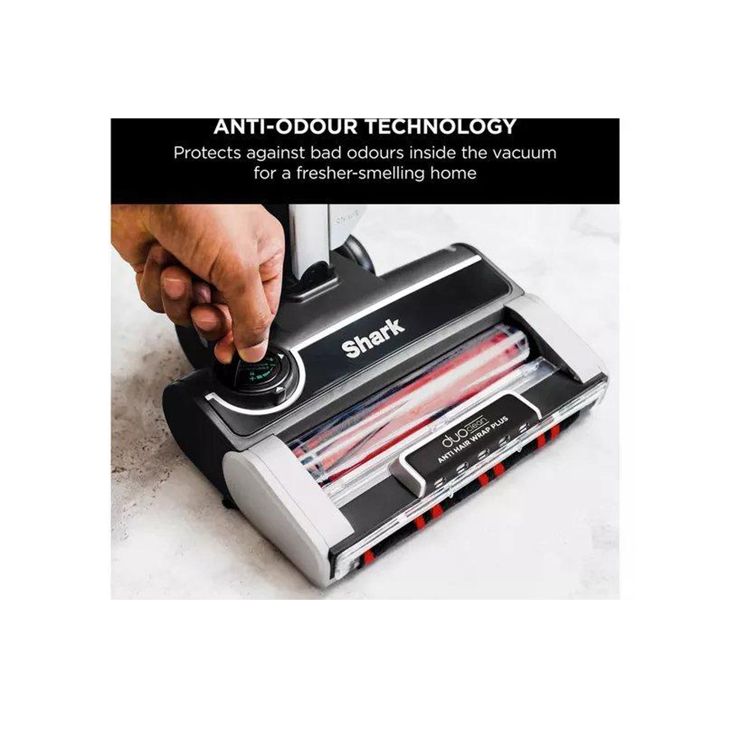 Shark HZ3000UKT Shark Stratos Anti Hair Wrap Plus Anti-Odour Corded Stick Vacuum - Black/Chrome thumbnail image