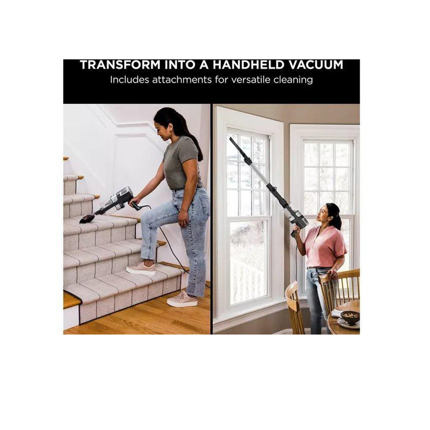 Shark HZ3000UKT Shark Stratos Anti Hair Wrap Plus Anti-Odour Corded Stick Vacuum - Black/Chrome thumbnail image