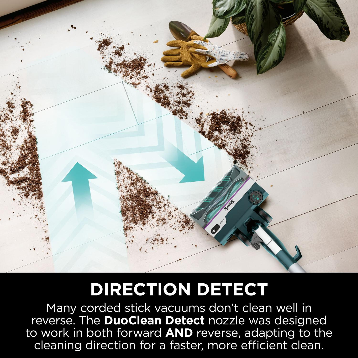 Shark HZ4000UKT PowerDetect Corded Stick Vacuum Cleaner - Dark Teal thumbnail image
