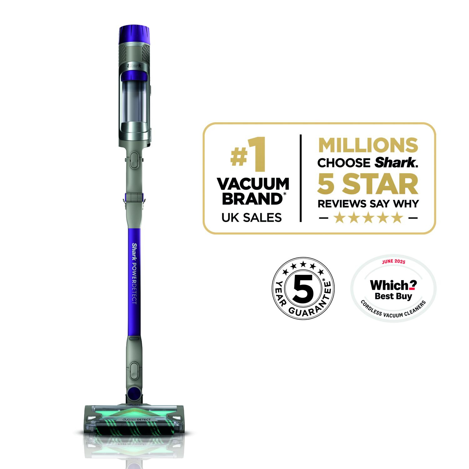 Shark IP1251UKT PowerDetect Cordless Vacuum Cleaner - 70 Minutes Run Time - Java thumbnail image