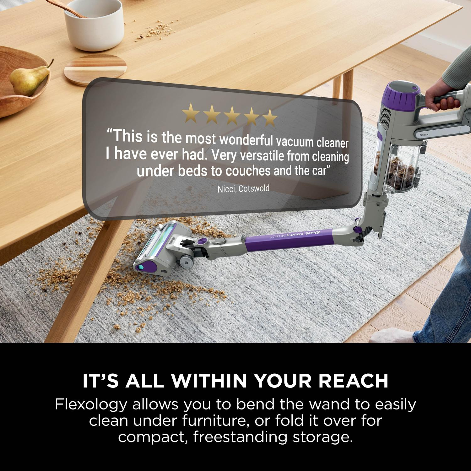 Shark IP1251UKT PowerDetect Cordless Vacuum Cleaner - 70 Minutes Run Time - Java thumbnail image