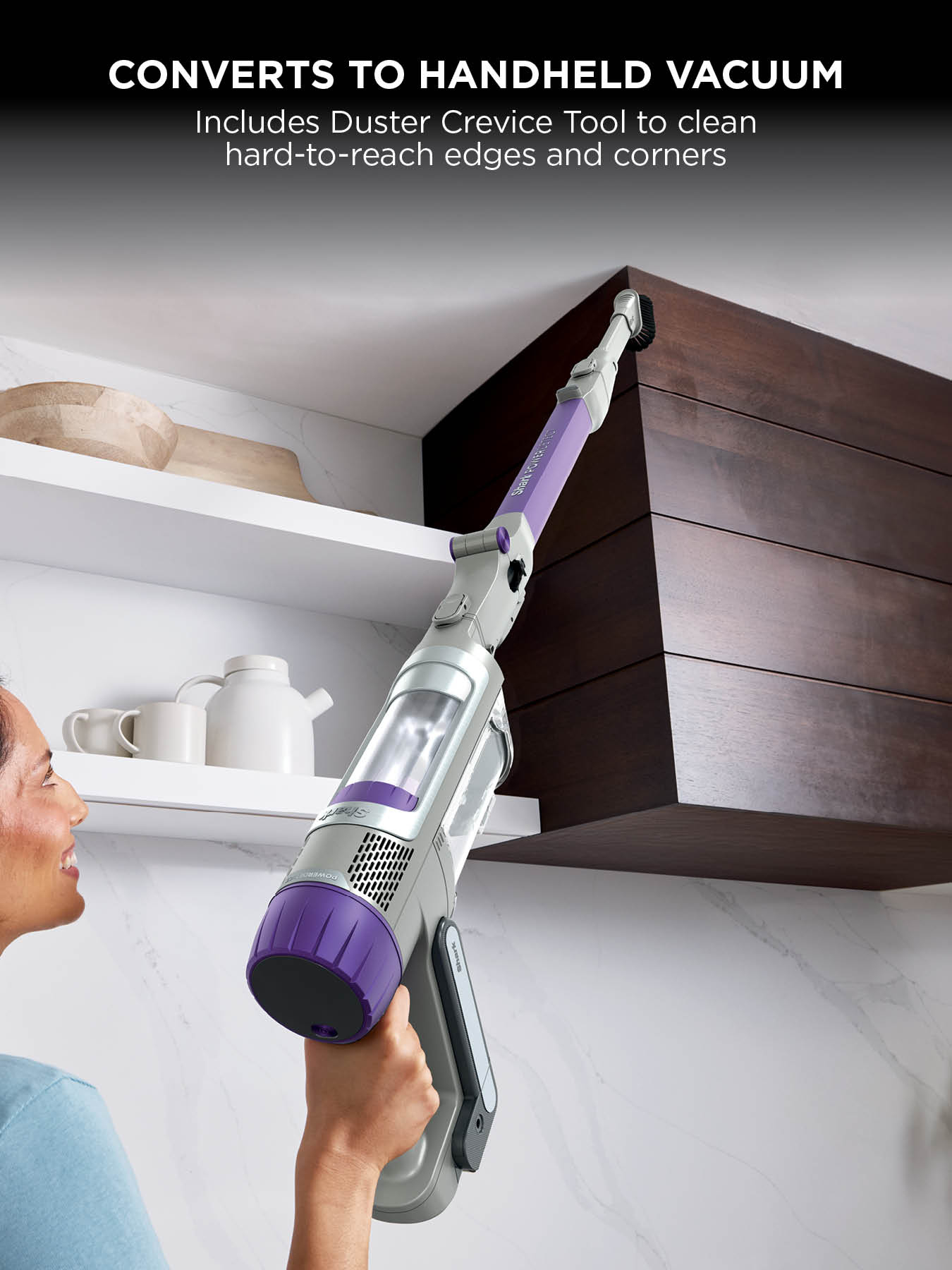 Shark IP1251UK PowerDetect Cordless Vacuum Cleaner - 70 Minutes Run Time - Purple/Grey thumbnail image