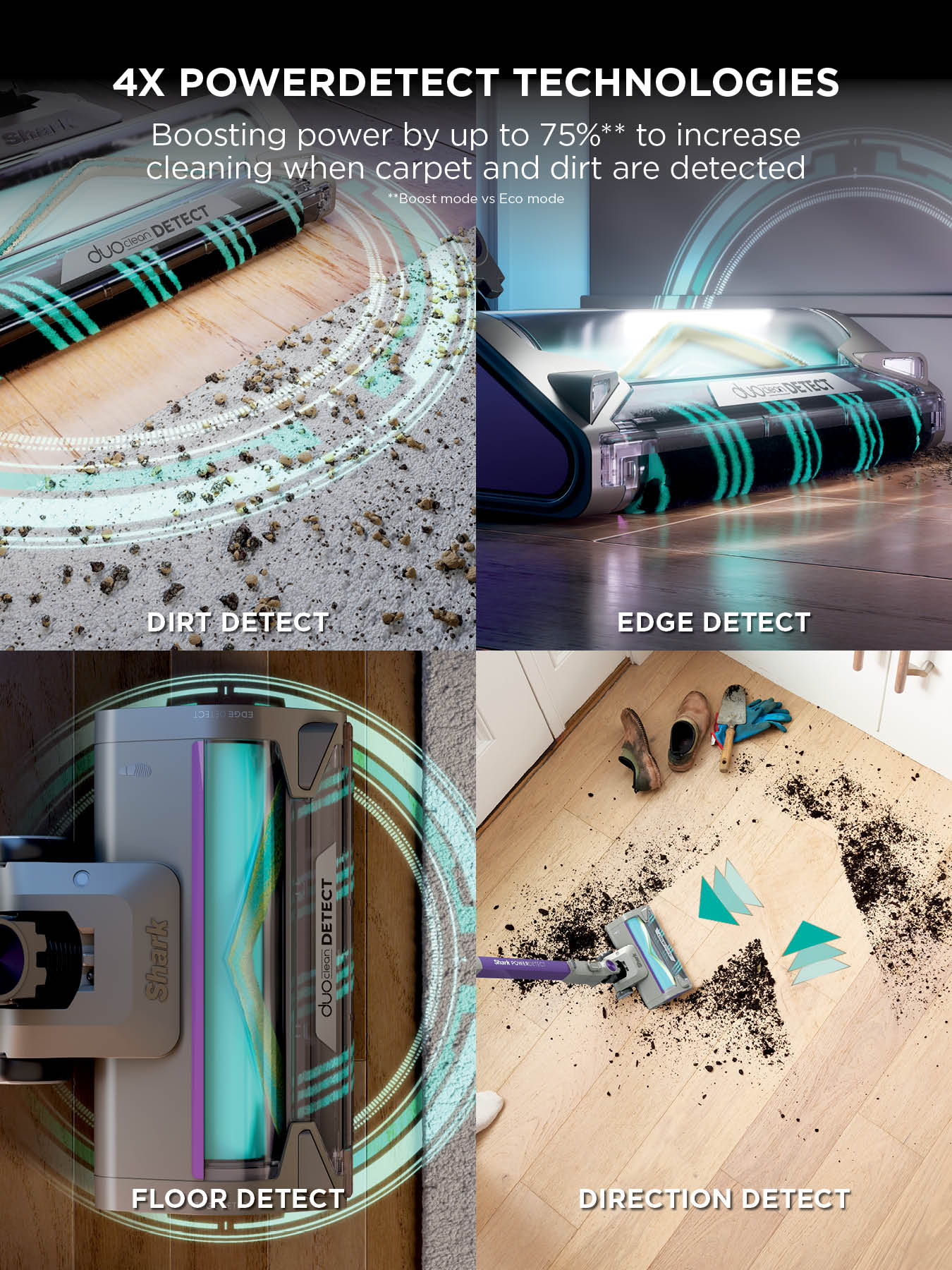 Shark IP1251UK PowerDetect Cordless Vacuum Cleaner - 70 Minutes Run Time - Purple/Grey thumbnail image