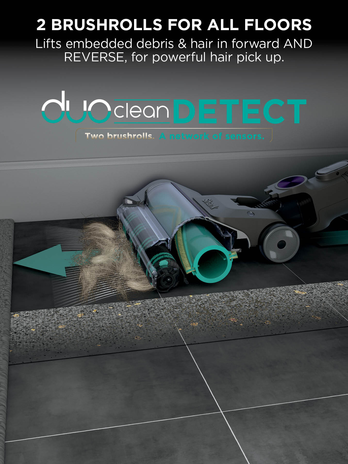 Shark IP1251UK PowerDetect Cordless Vacuum Cleaner - 70 Minutes Run Time - Purple/Grey thumbnail image
