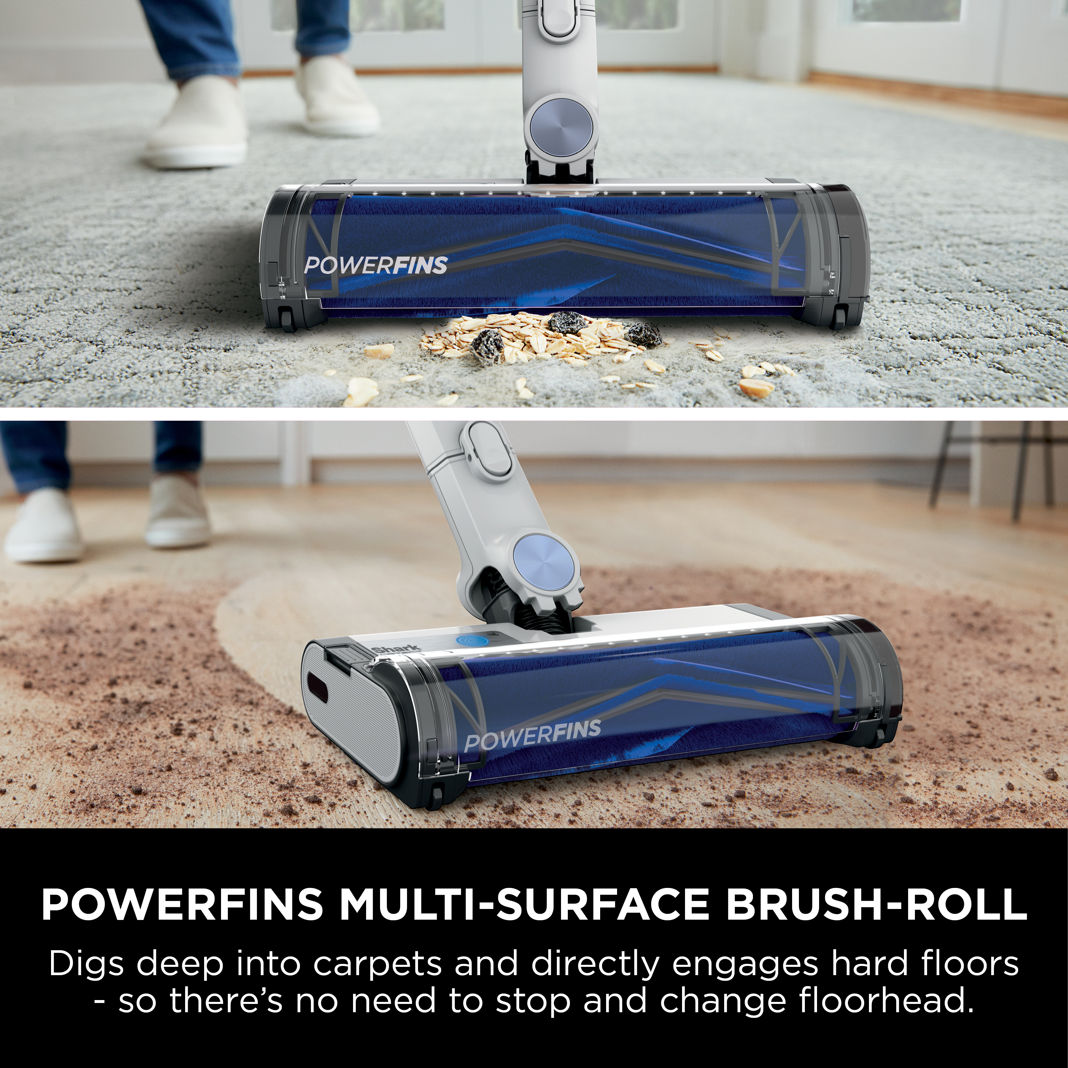 Shark IW4621UKT Detect Clean & Empty Cordless Pet Vacuum Cleaner - 60 Minutes Run Time - White thumbnail image