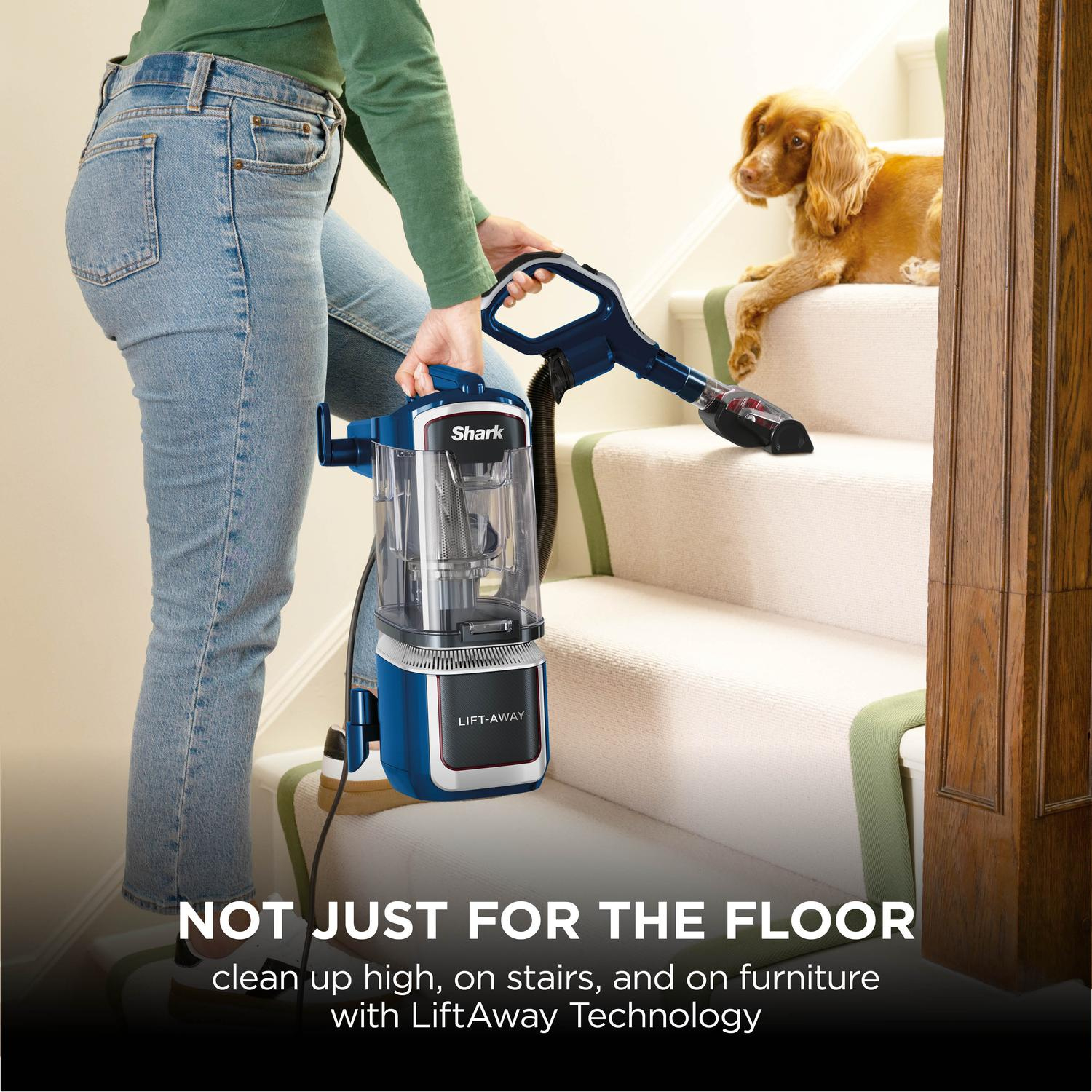 Shark LA400UKT Corded Upright Vacuum Cleaner - Navy thumbnail image