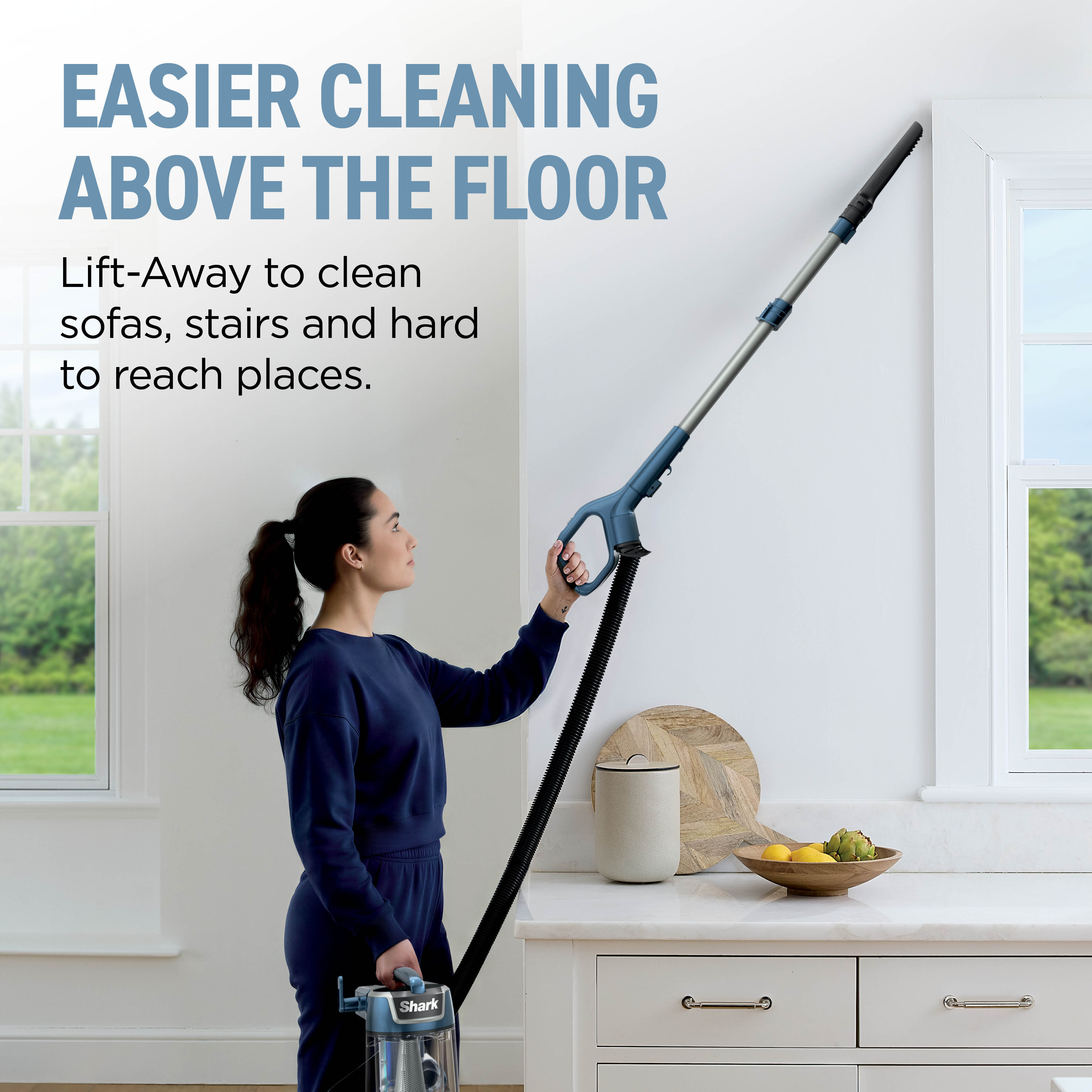 Shark LU250UKT Rotator corded Pet Upright Vacuum Cleaner - Dark Purewater Blue thumbnail image