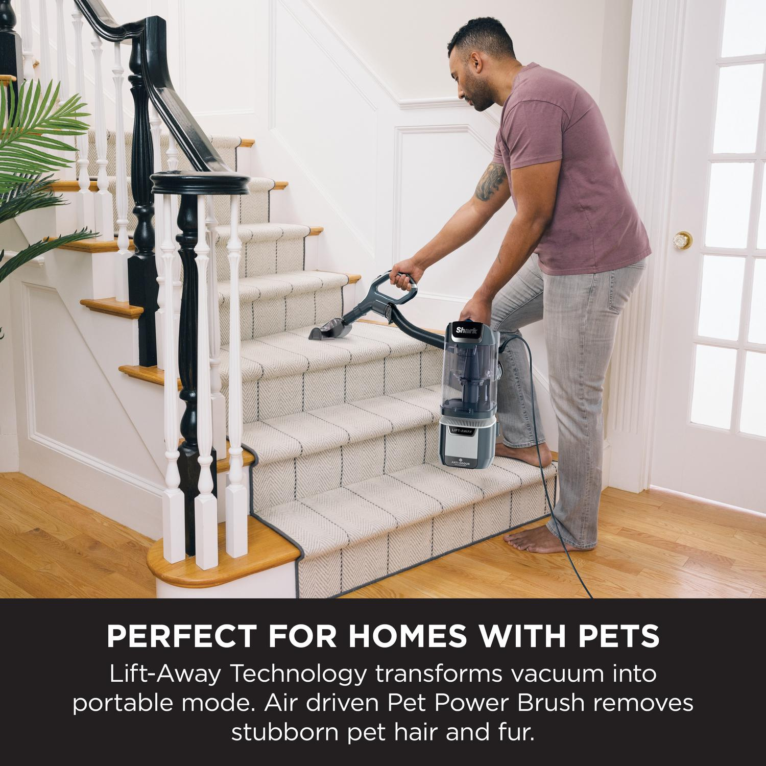Shark NZ780UKT Anti Hair Wrap Plus Upright Pet Vacuum with Lift-Away  - Smoky Grey thumbnail image