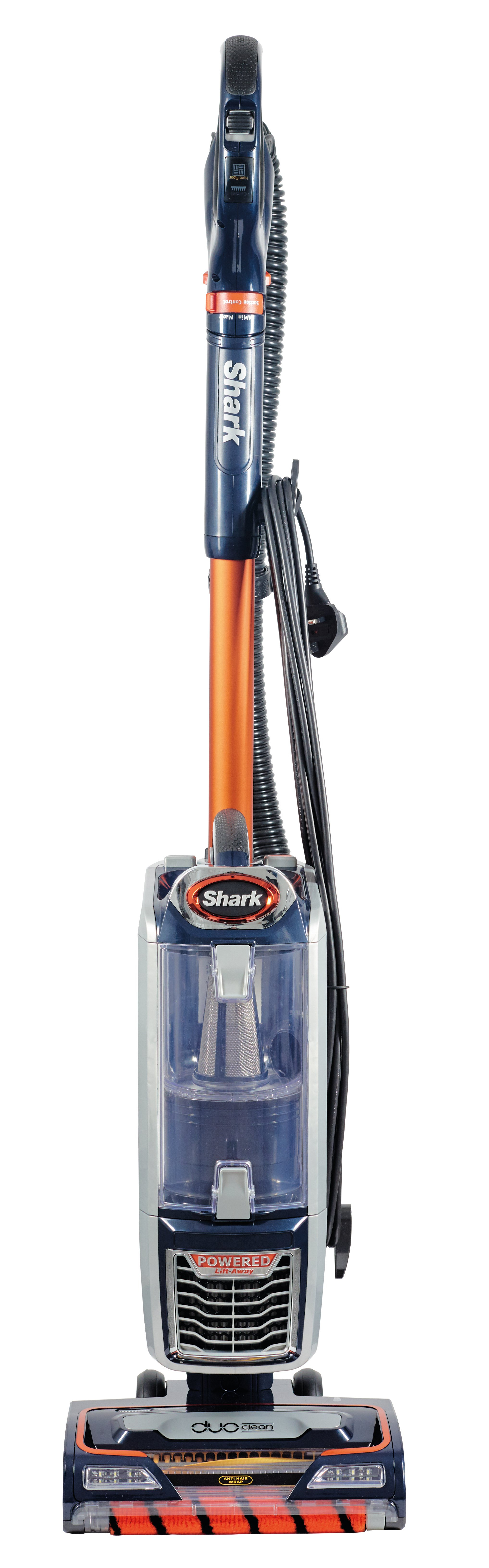 Shark NZ801UKT Anti Hair Wrap Upright Vacuum Cleaner - Blue - With Home and Car Cleaning Kit thumbnail image