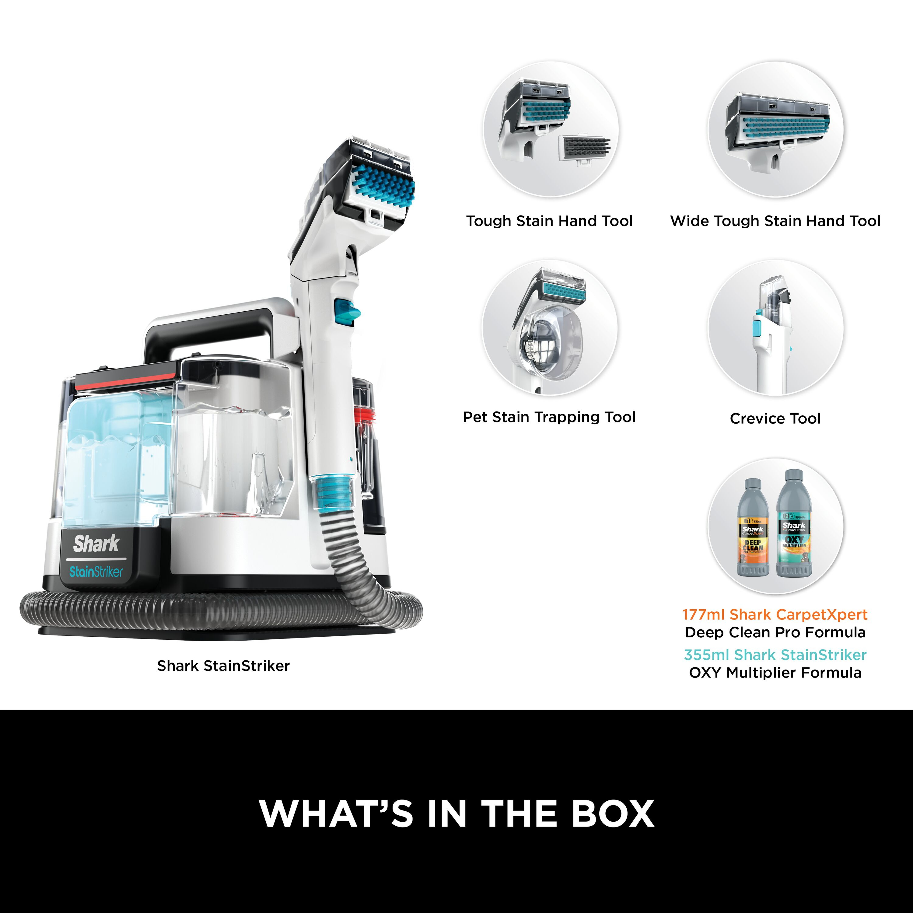 Shark PX200UKT StainStriker Pet Stain & Spot Cleaner - Rotator White thumbnail image