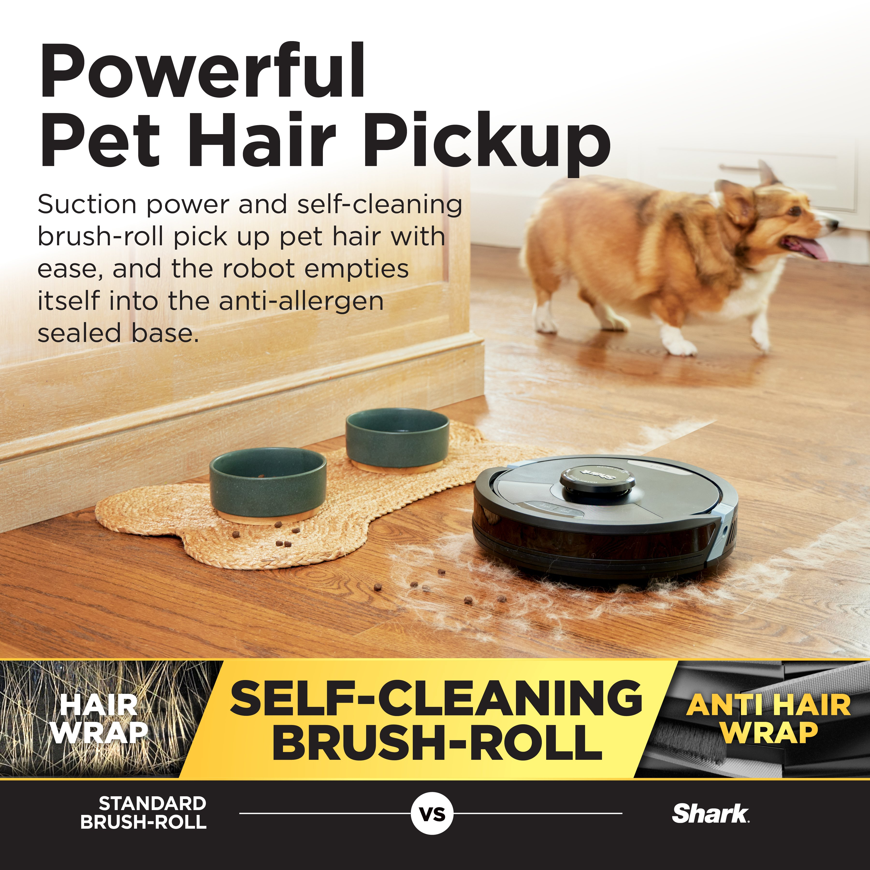 Shark RV2620WAUK Matrix Plus 2 in 1 Self Empty Robot Vacuum & Mop - 110 Minutes Run Time - Black thumbnail image