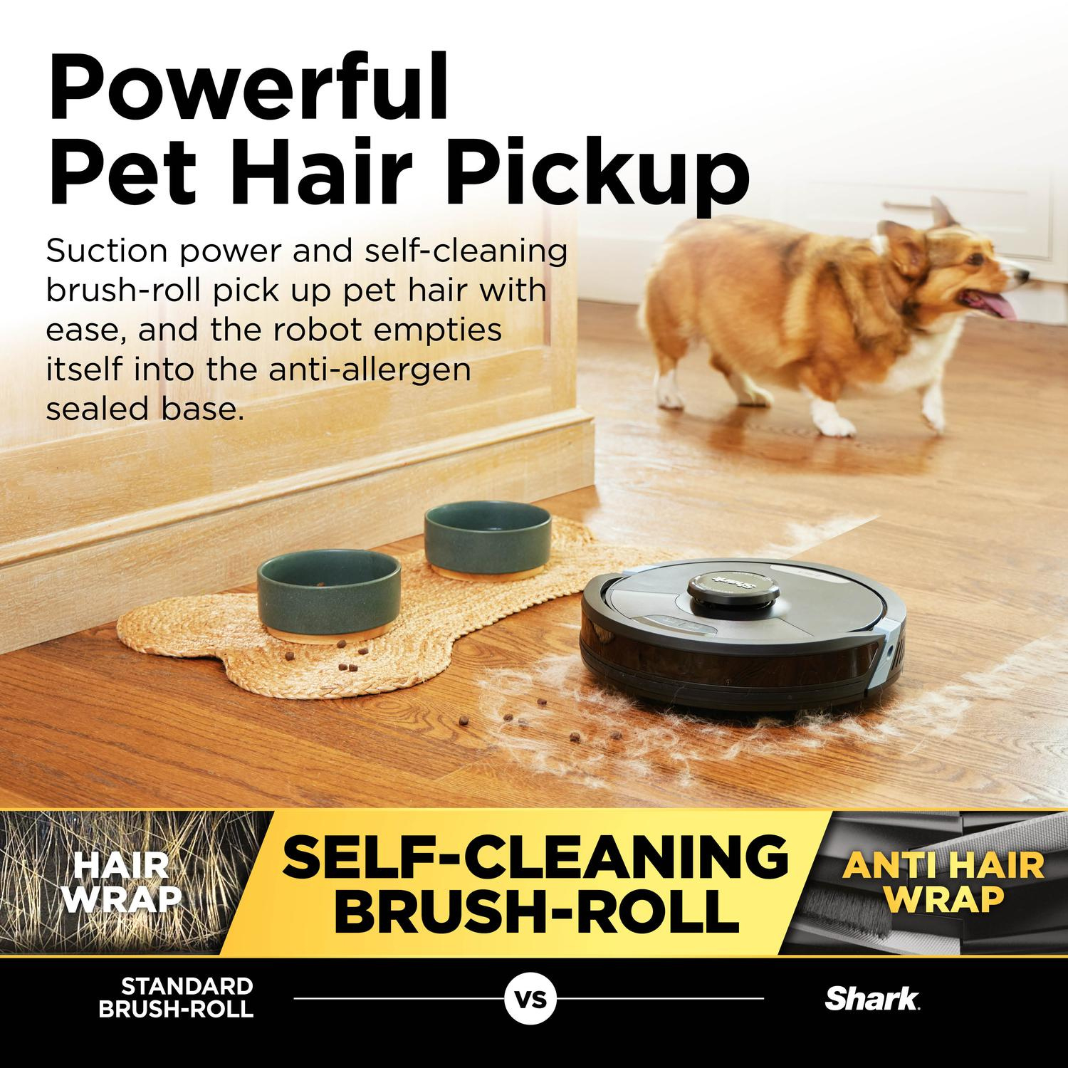 Shark RV2620WAUK Matrix Plus 2 in 1 Self Empty Robot Vacuum & Mop - 110 Minutes Run Time - Black thumbnail image