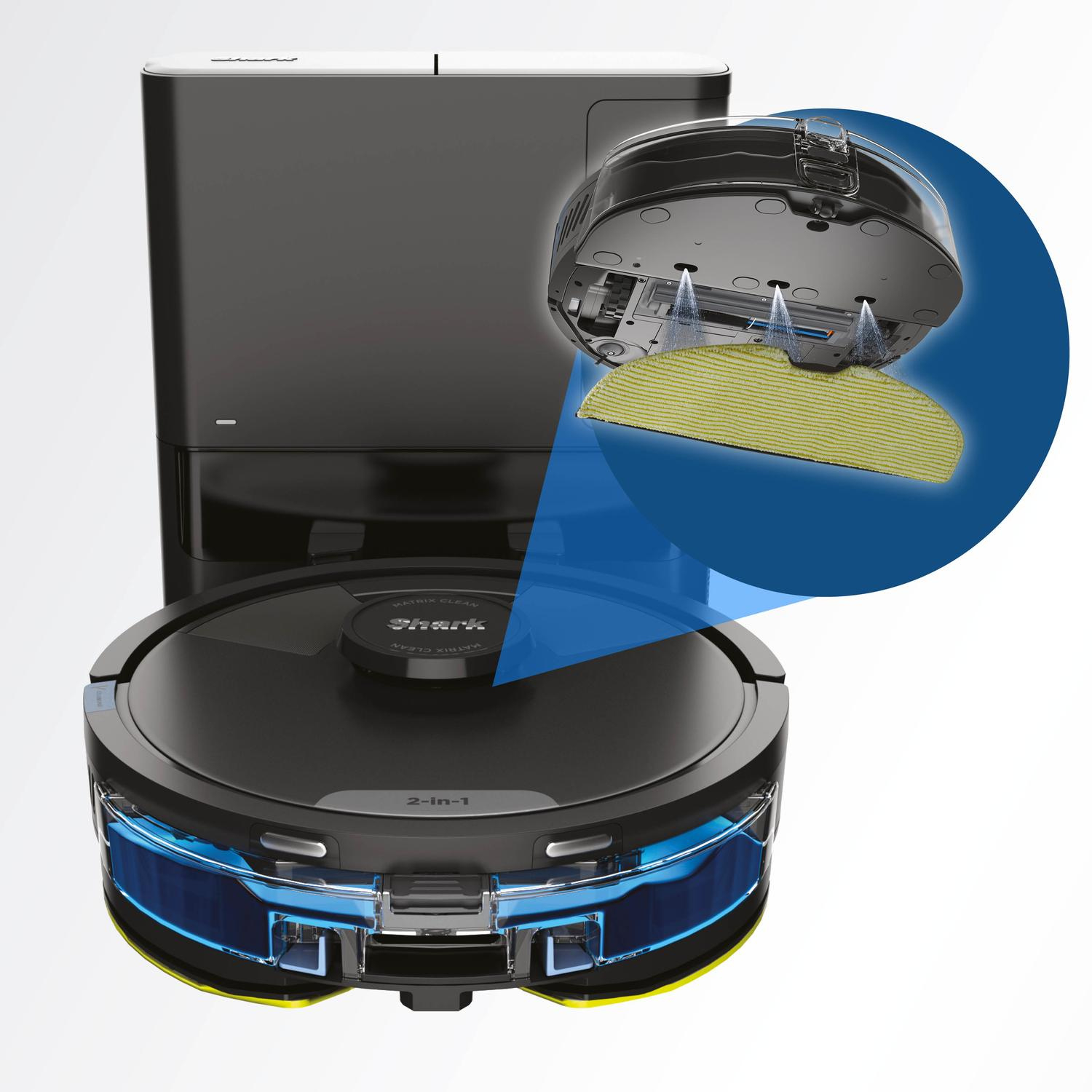 Shark RV2620WAUK Matrix Plus 2 in 1 Self Empty Robot Vacuum & Mop - 110 Minutes Run Time - Black thumbnail image