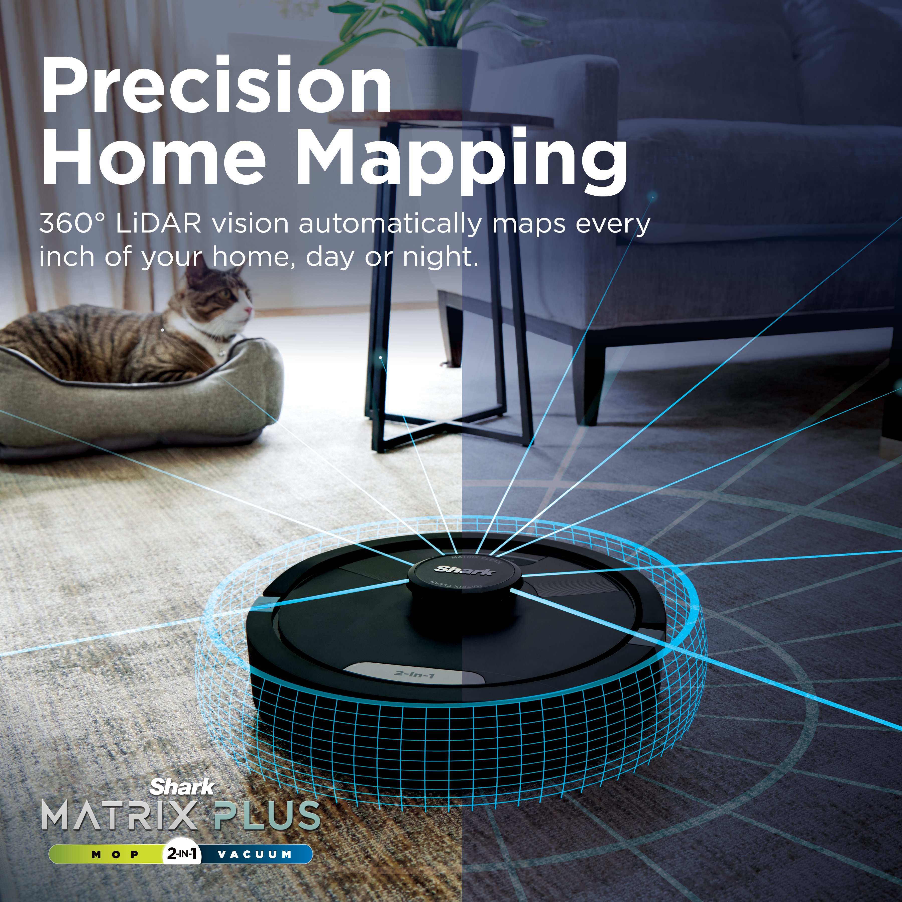 Shark RV2620WAUK Matrix Plus 2 in 1 Self Empty Robot Vacuum & Mop - 110 Minutes Run Time - Black thumbnail image