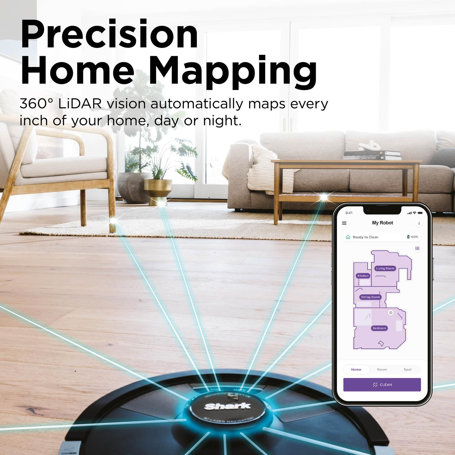 Shark RV2620WAUK Matrix Plus 2 in 1 Self Empty Robot Vacuum & Mop - 110 Minutes Run Time - Black thumbnail image