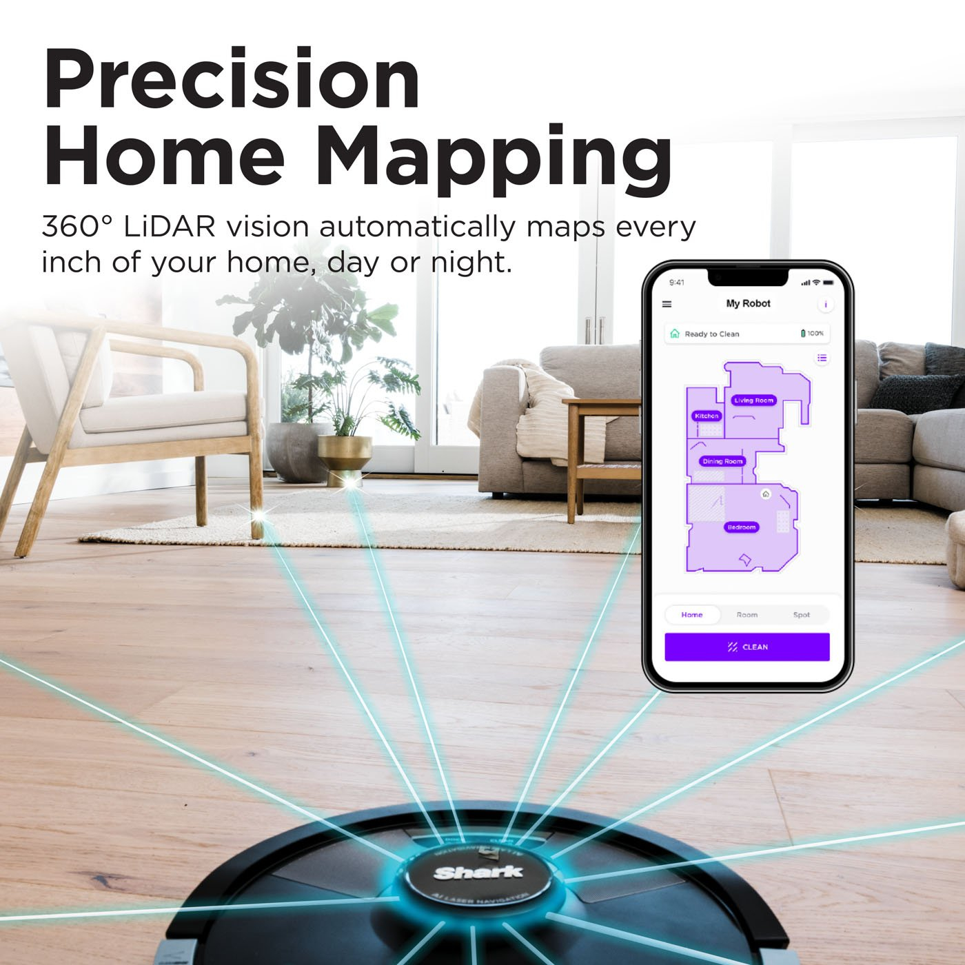 Shark RV2620WDUK Robot Vacuum Cleaner - Black thumbnail image